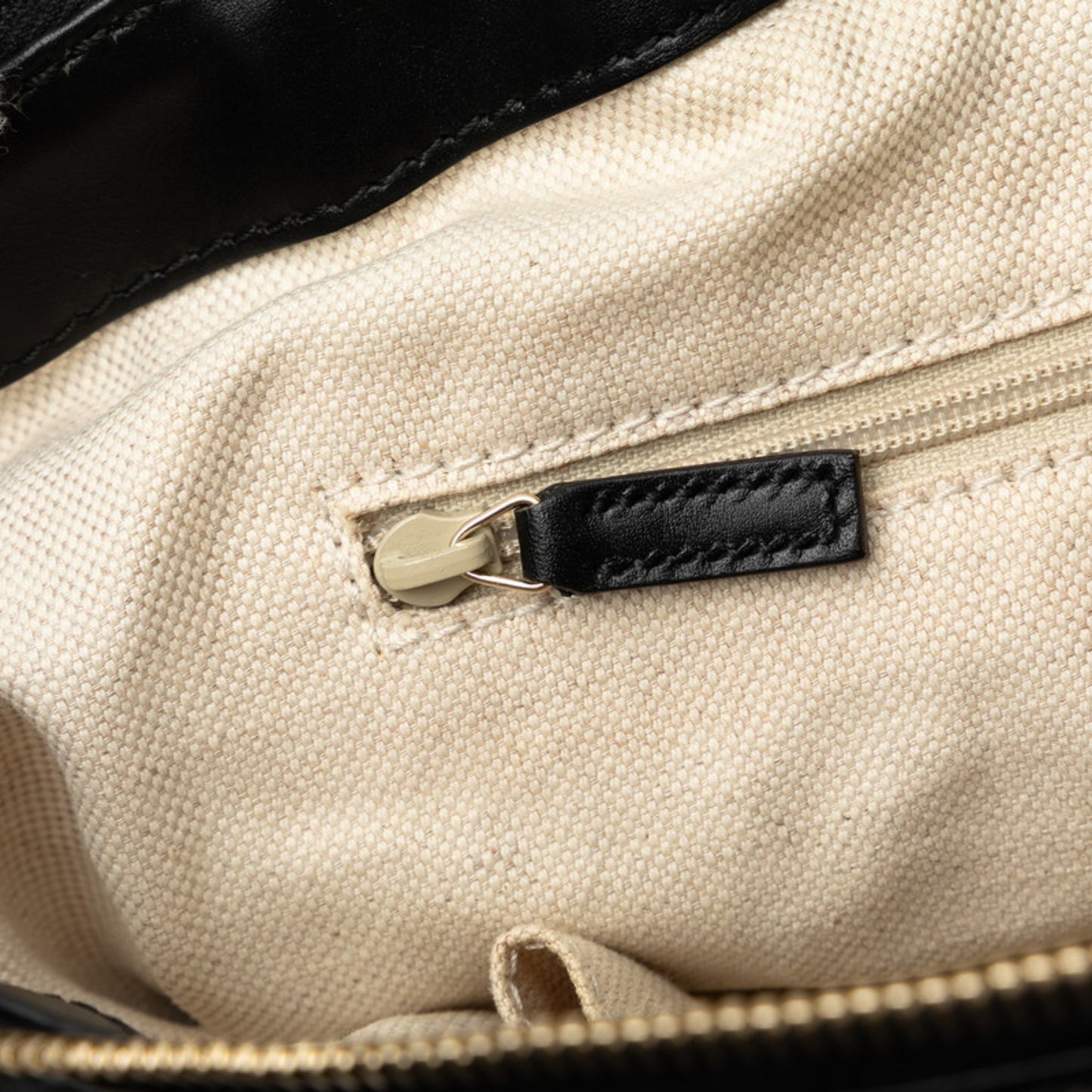 Gucci Diamante Sukey Handbag Shoulder Bag 247902 Beige Black Canvas Leather