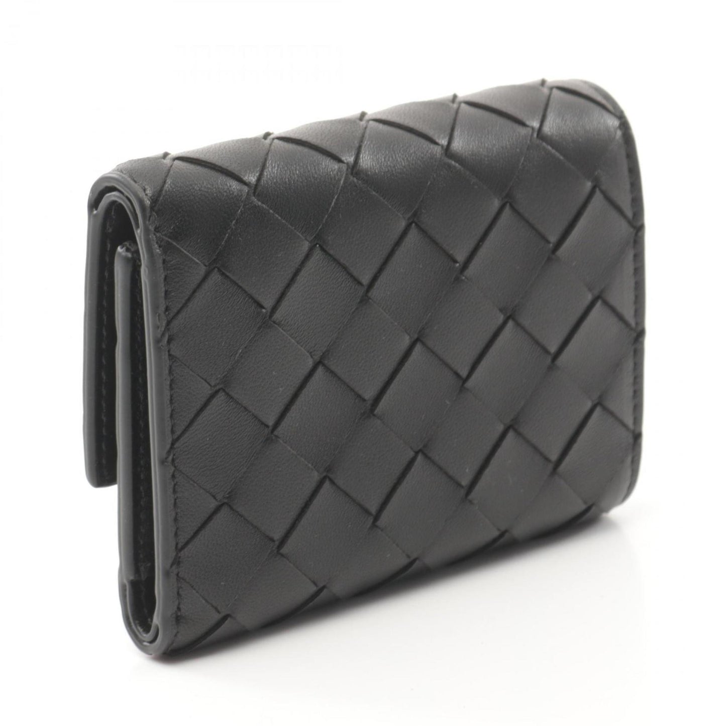Bottega Veneta Intrecciato Tri-Fold Wallet Leather