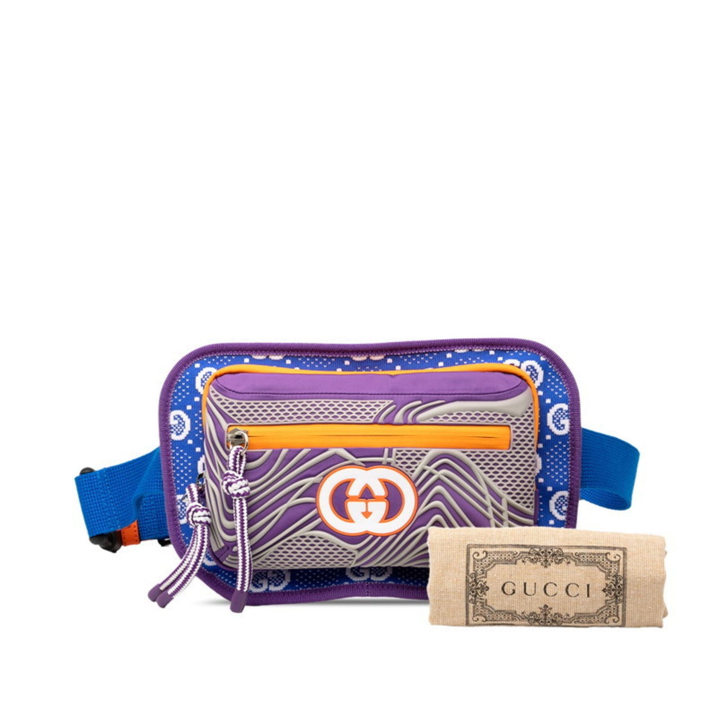 Gucci Gg Nylon Body Bag/Waist Bag 752102 Blue