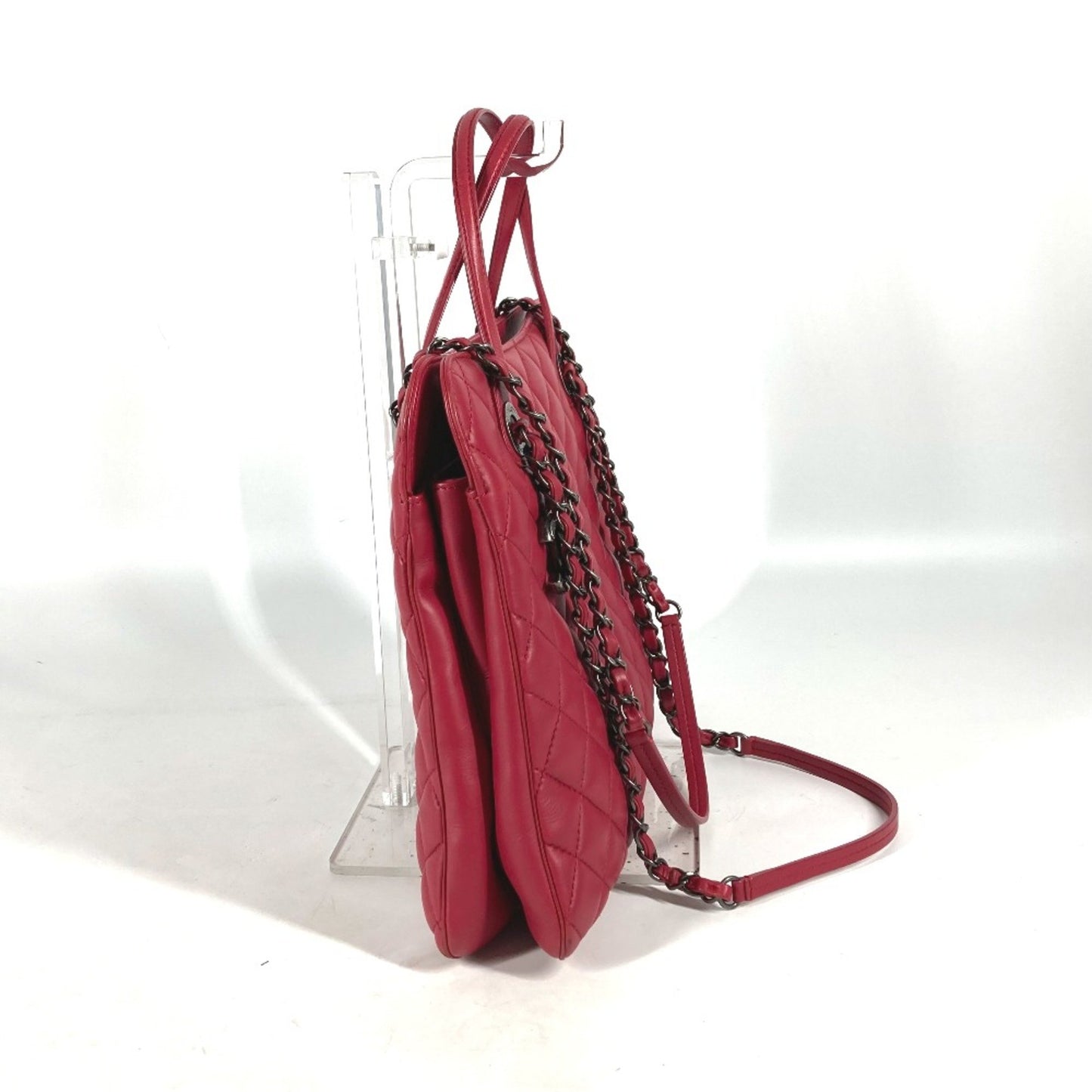 Chanel Hand Bag Shoulder Bag Shoulder Bag 2Way Bag Chain Tote Bag Pink