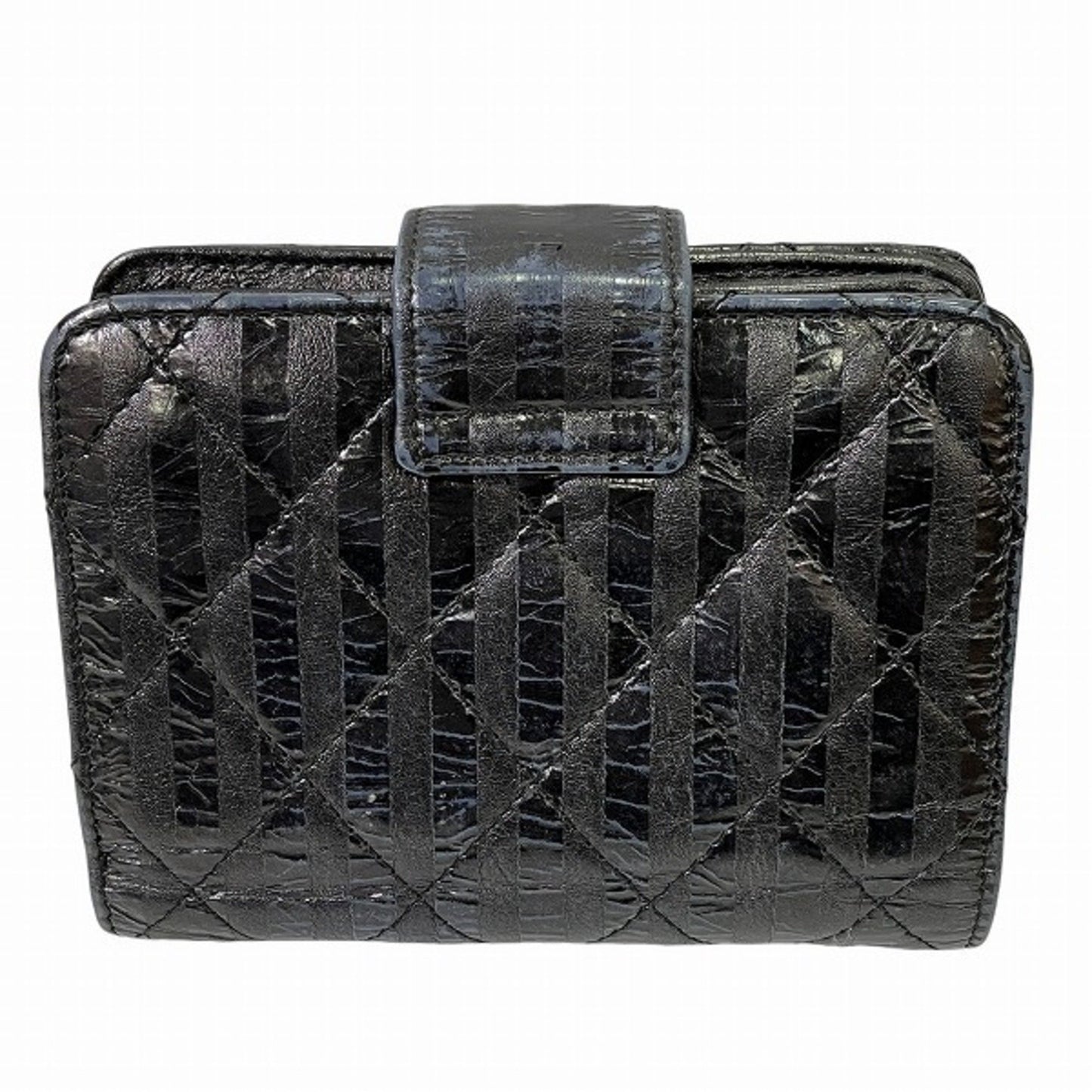 Chanel 2.55 Black Leather Wallet Bi-Fold