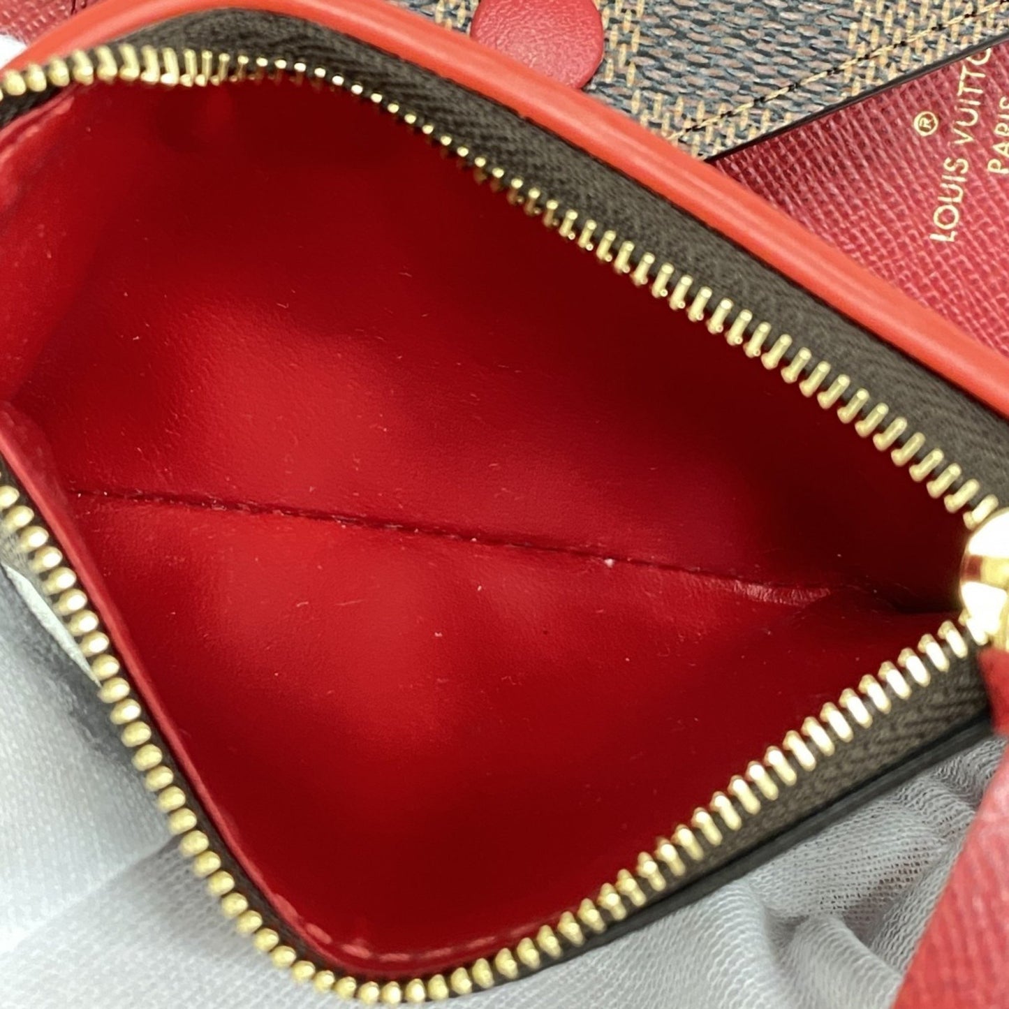 Louis Vuitton Tri-Fold Wallet Damier Victorine Portefeuille N41659 Ebene