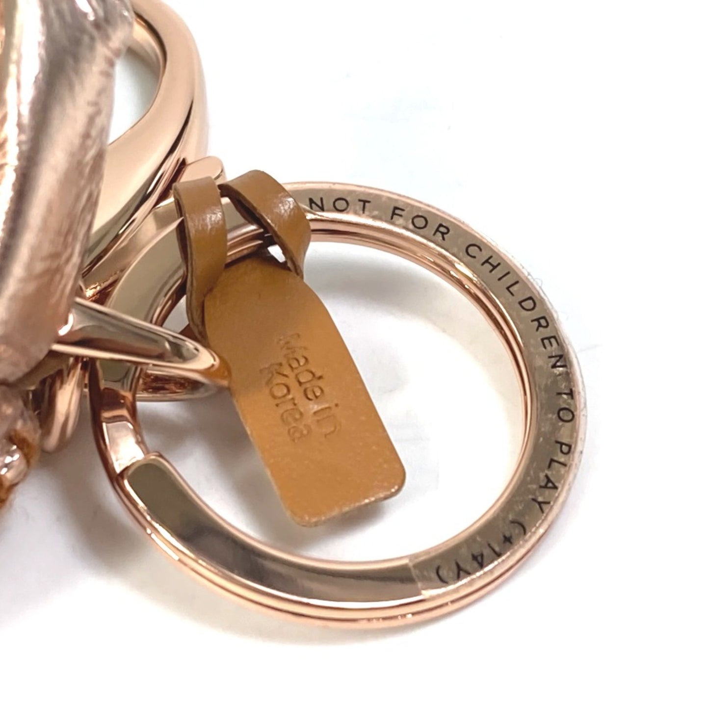 Mcm Vesetos Bag Bag Charm Key Holder Metallic Pink