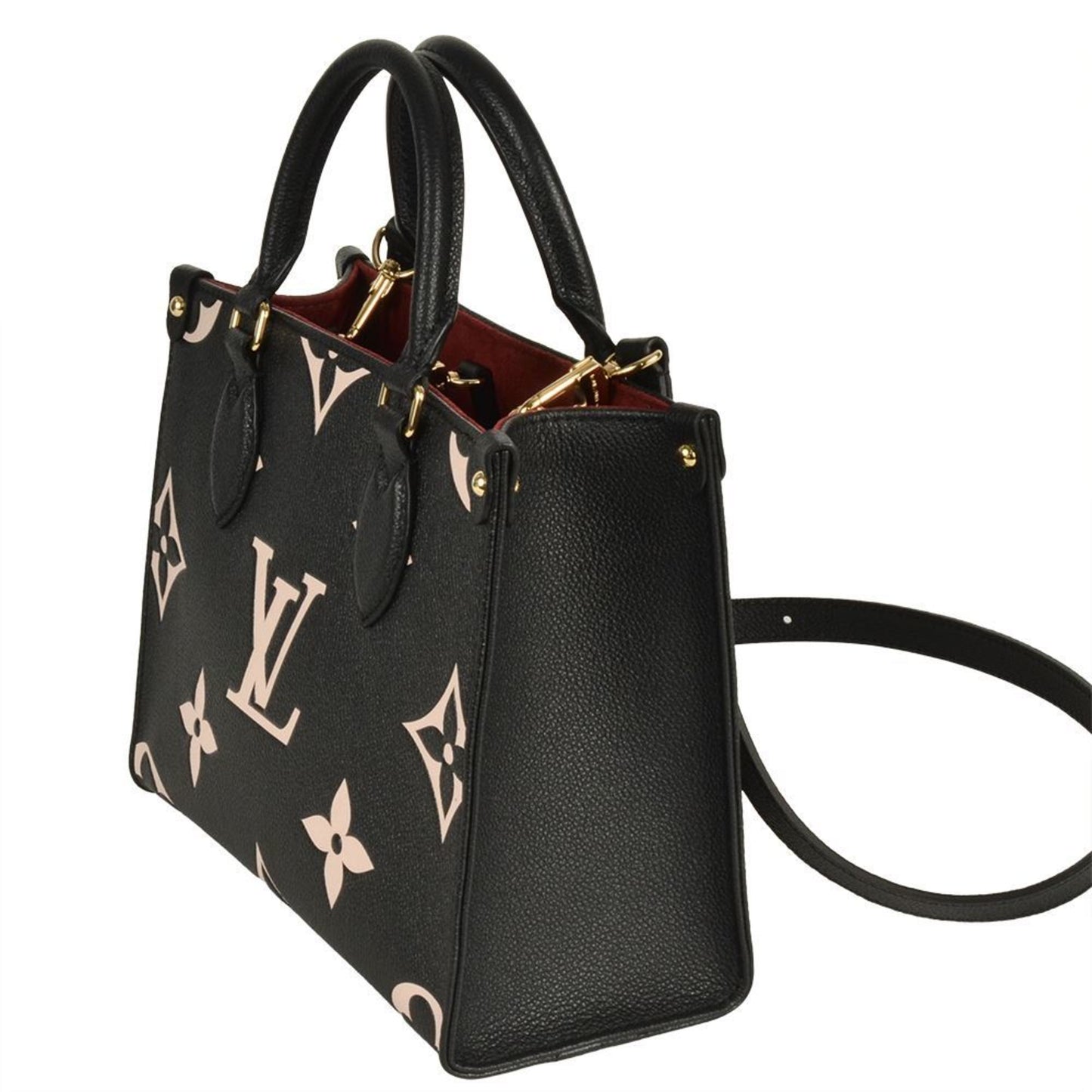 Louis Vuitton On The Go Pm Handbag Monogram Empreinte M45659 Black Rfid Shoulder Bag