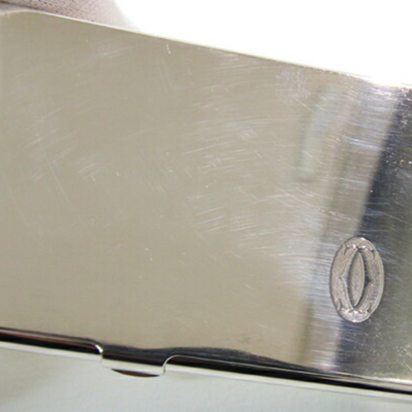 Cartier Business Card Holder T1220284 Silver Sv Sterling 925 Case