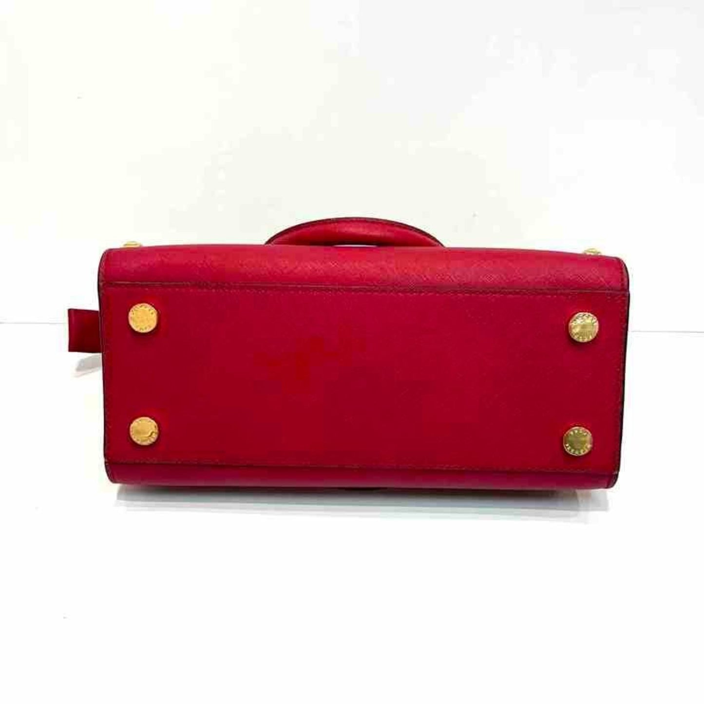 Michael Kors Michael Kors Red Bag Leather Studs Hand Shoulder Ja-23952