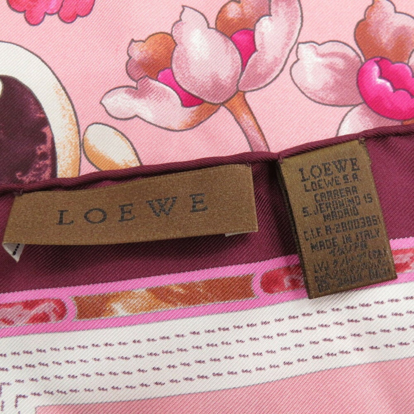 Loewe Silk Multicolor Scarf Muffler 0009Loewe