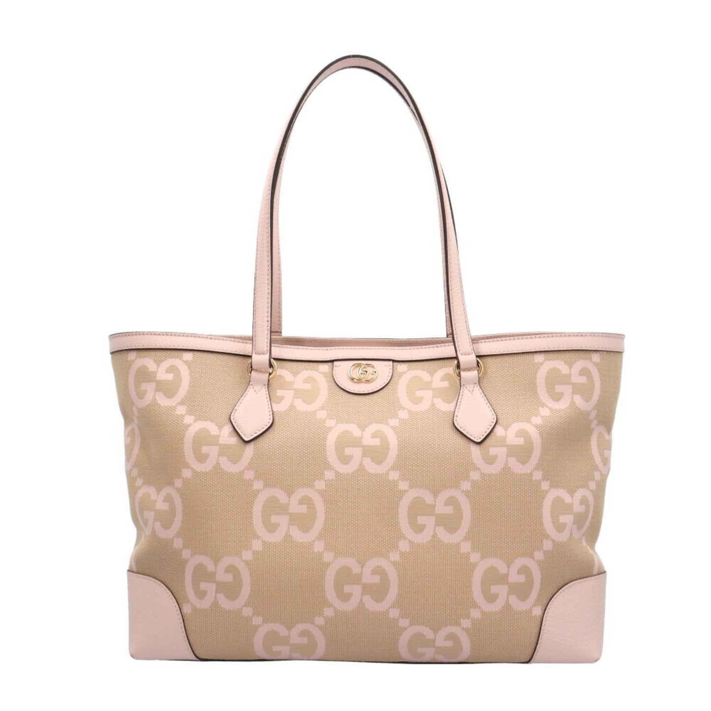 Gucci Jumbo Gg Tote Bag Canvas 631685 Pink