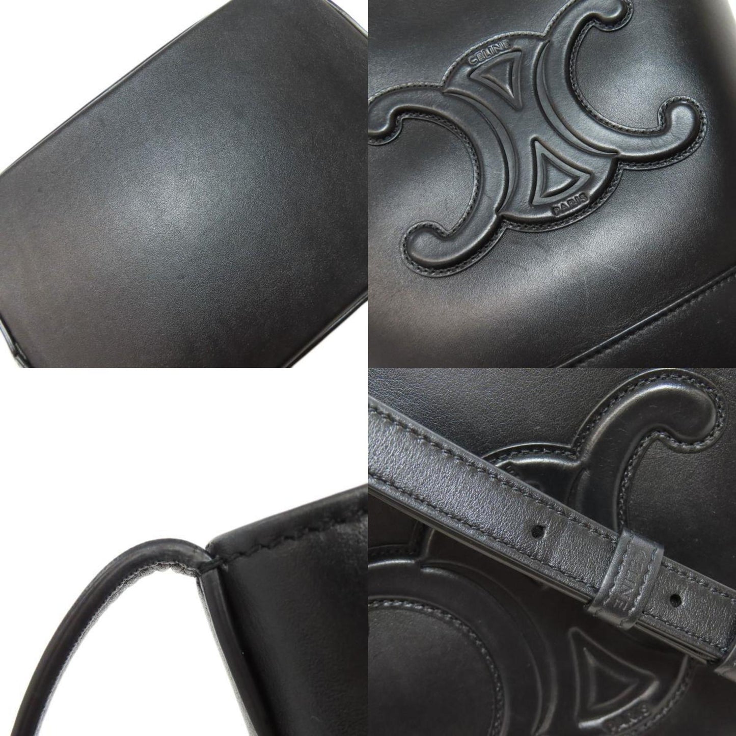 Celine Small Bucket Cuir Shoulder Bag In Calf Leather