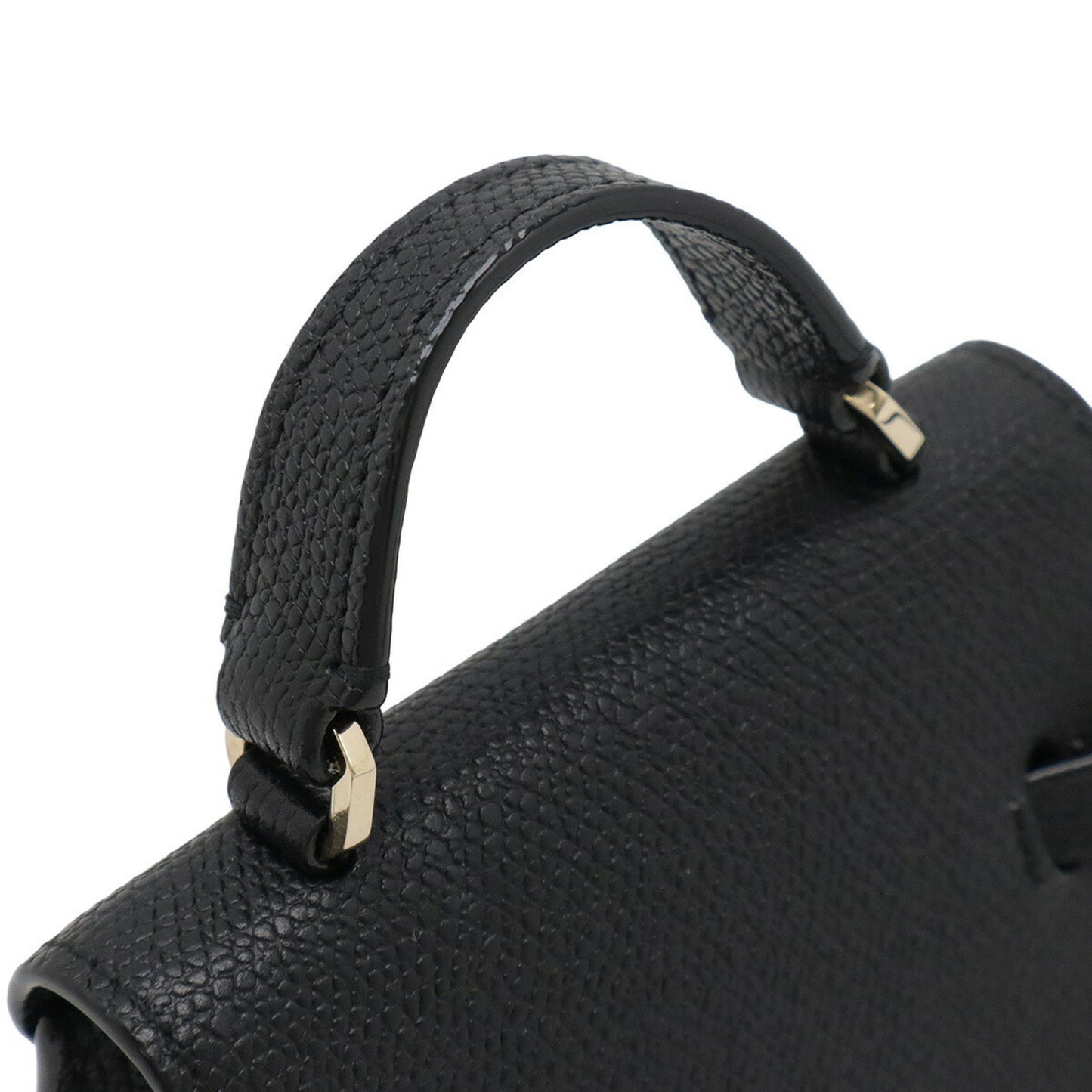 Valextra Iside Belt Mini Handbag Shoulder Bag Waist 3Way Leather Black Sges0061028Locpl99 V3E61 028