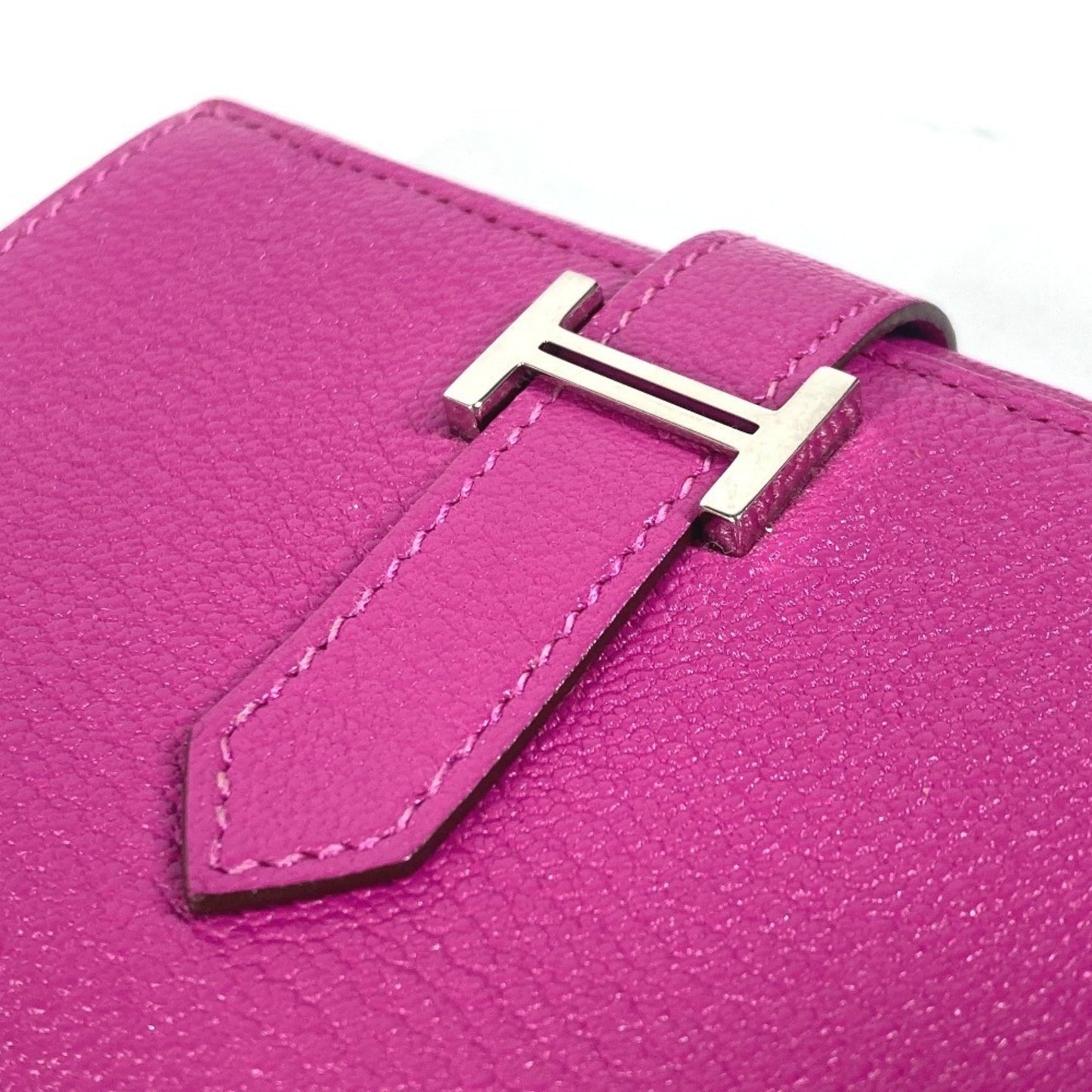 Hermes Bearn Compact Combination Wallet Tri-Fold Chevre