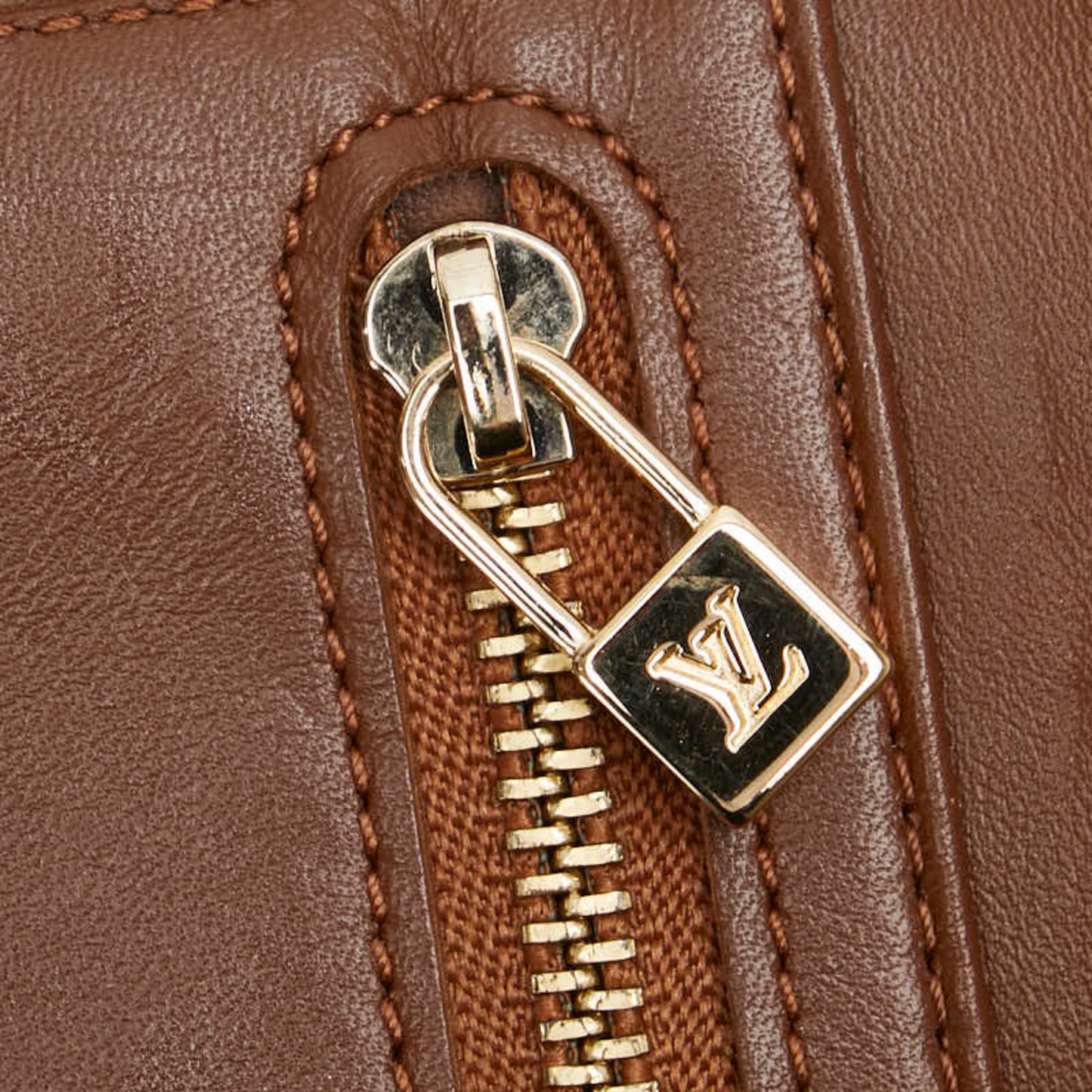 Louis Vuitton Monogram Vernis Walker Pochette M91154 Bronze Brown Patent Leather