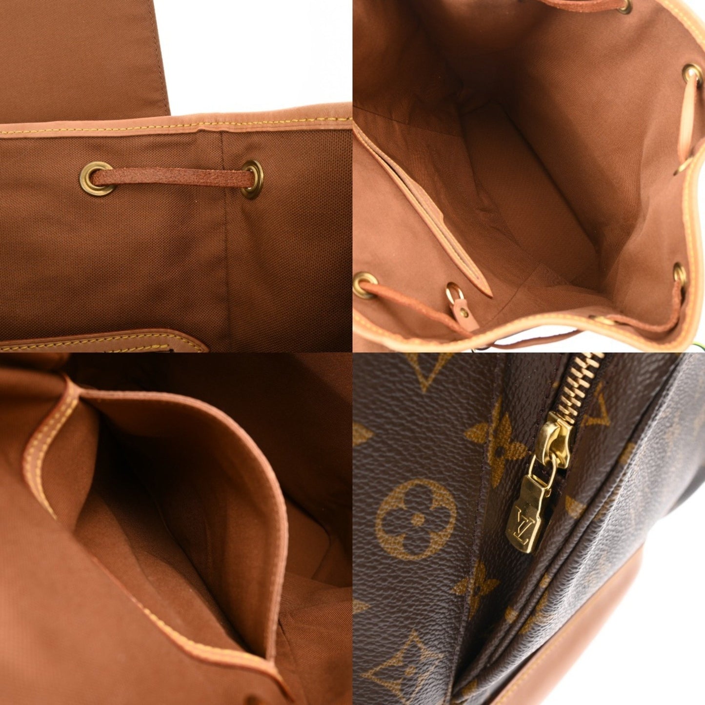 Louis Vuitton Monogram Montsouris Gm Brown M51135