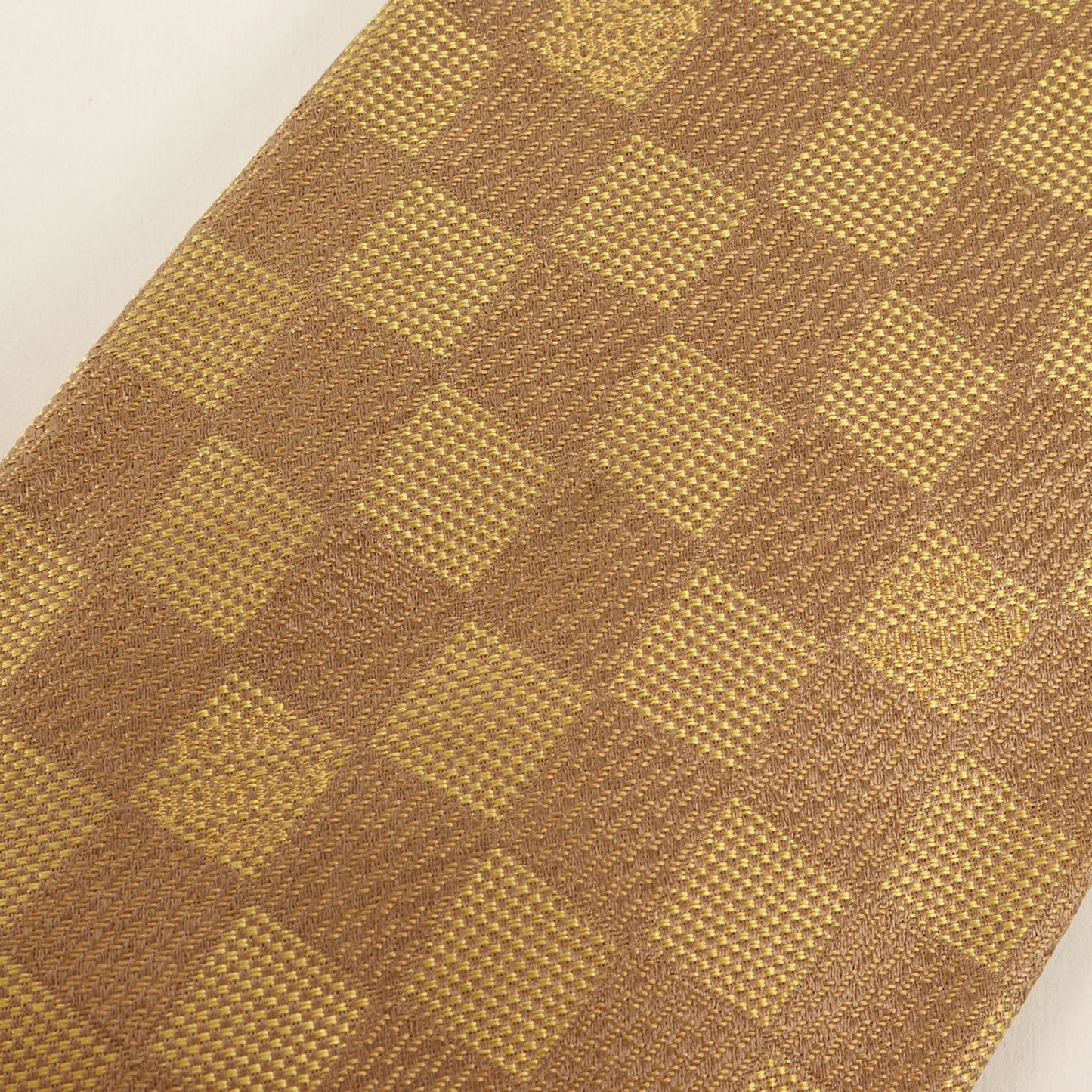 Louis Vuitton Louis Vuitton Damier Silk Cravate Gold Tie