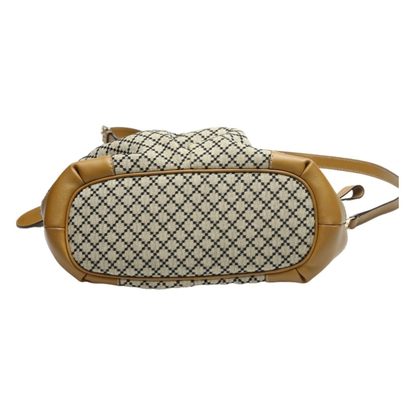 Gucci Tote Bag Shoulder Diamante Canvas 247902 Beige X Brown