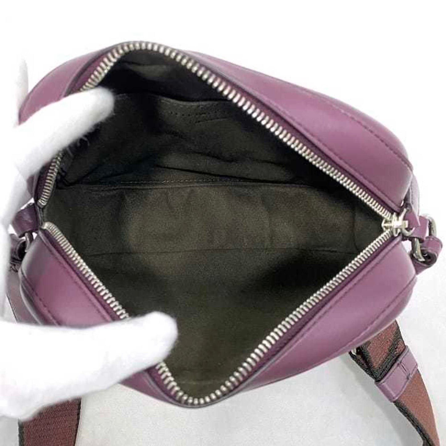 Stella Mccartney Shoulder Bag F-21359 Purple 700266 W8542 Leather Stella Mccartney Punched Strap