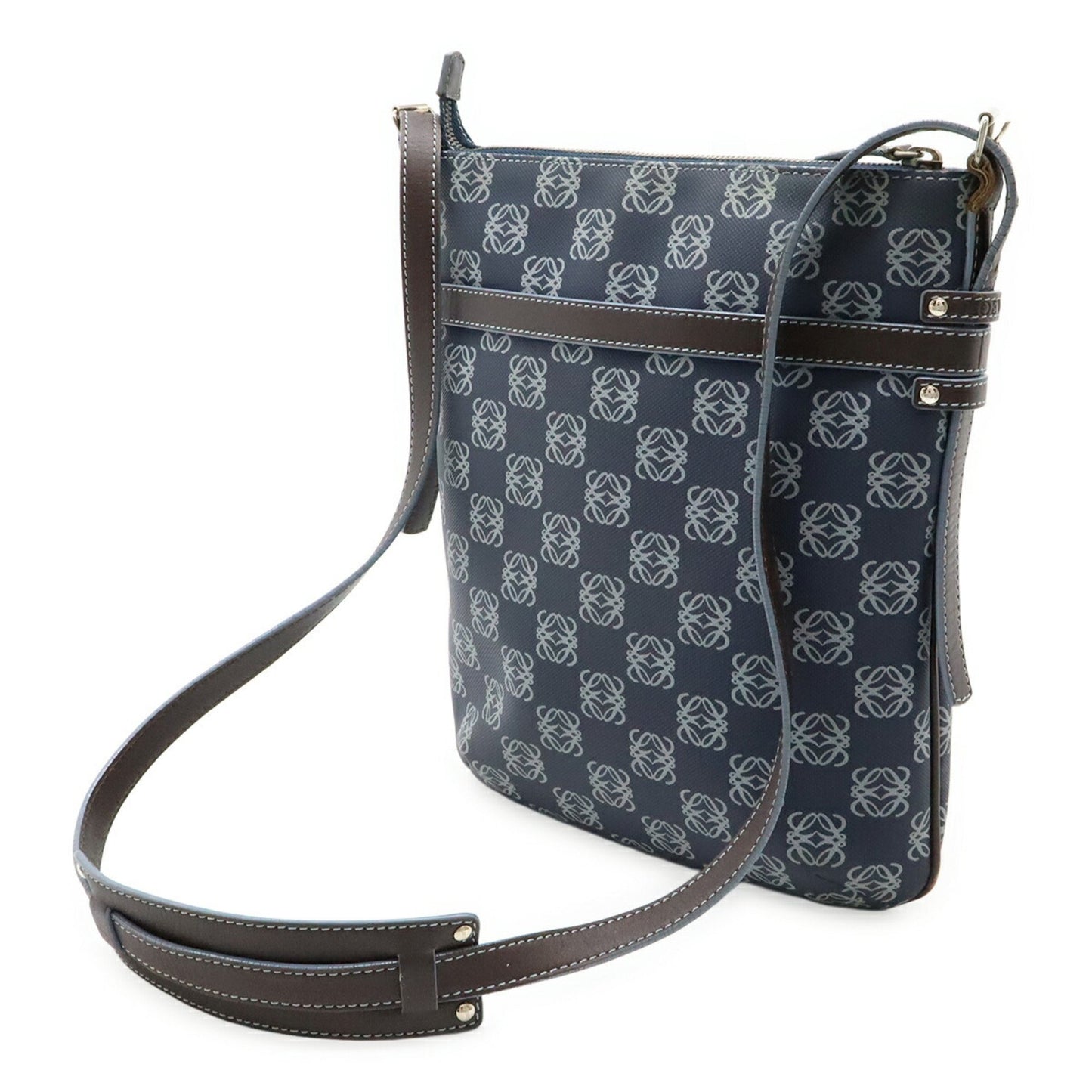 Loewe Anagram Shoulder Bag In Pvc And Leather