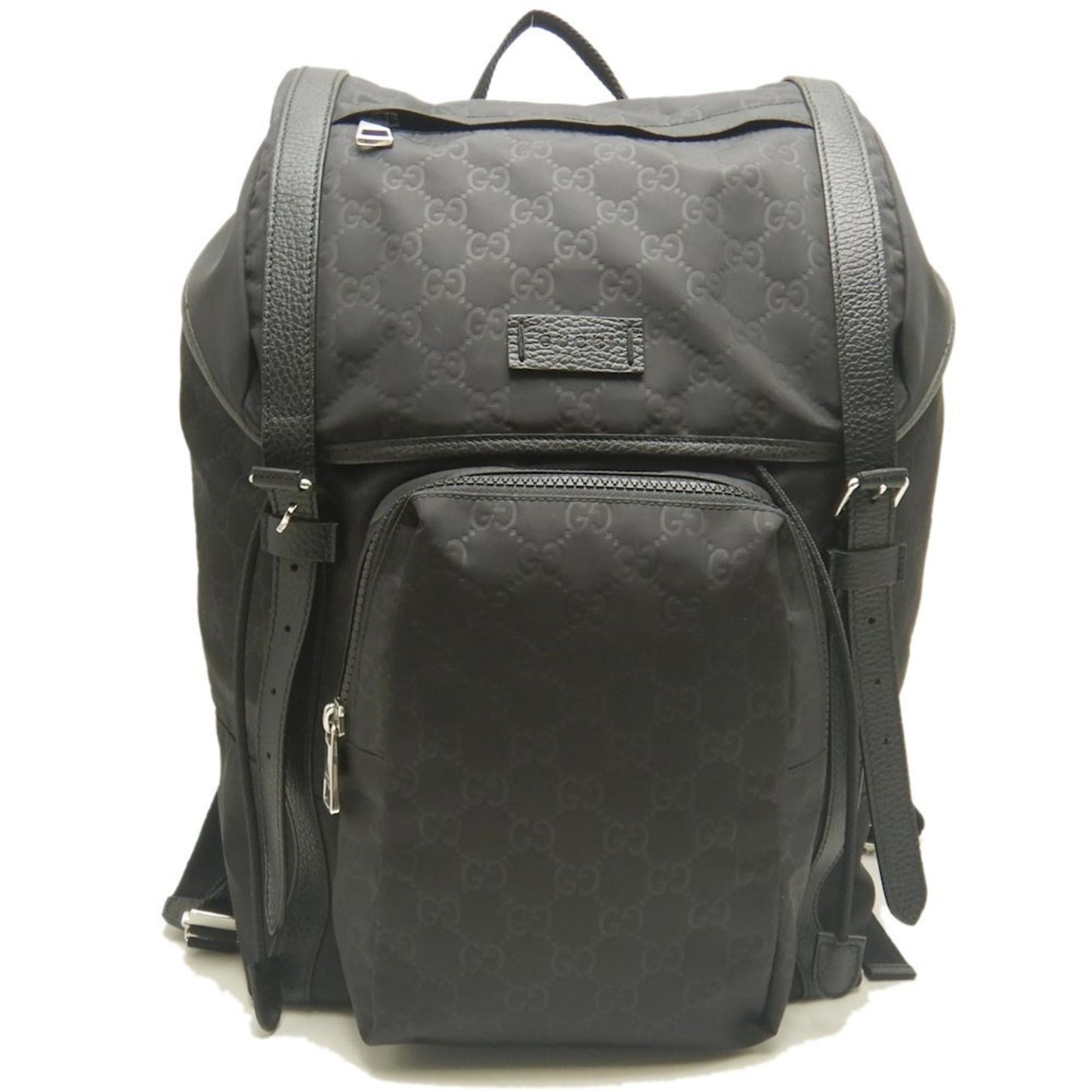 Gucci Daypack 387071 Backpack In Gg Nylon And Leather