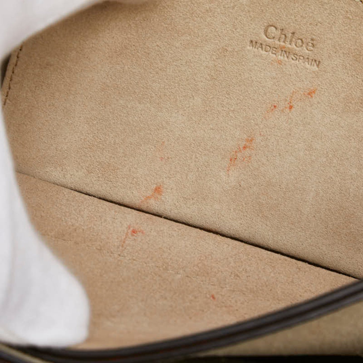 Chlo Chloe Faye Small Crossbody Shoulder Bag In Red Suede