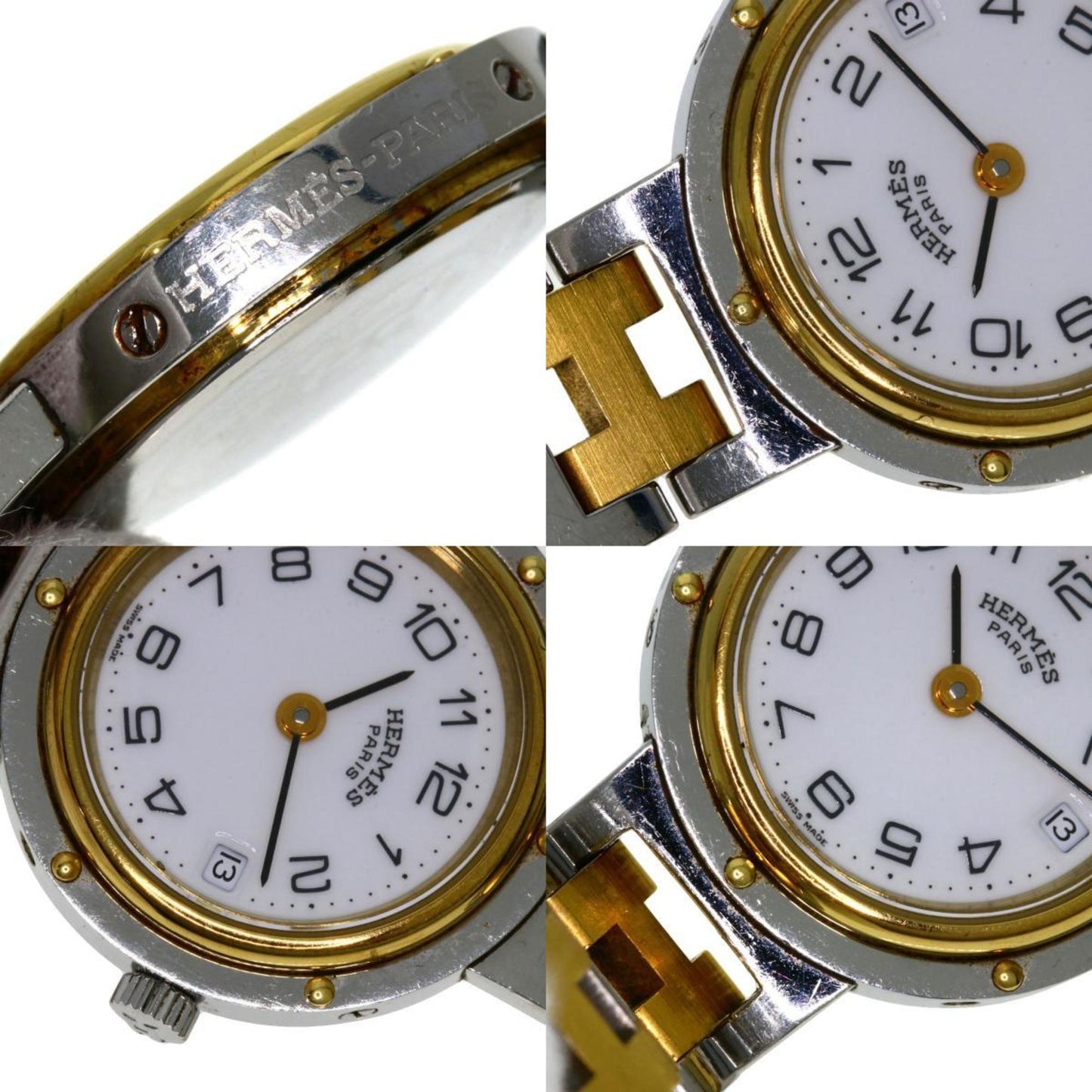 Hermes Clipper Watch Stainless Steel Ssxgp