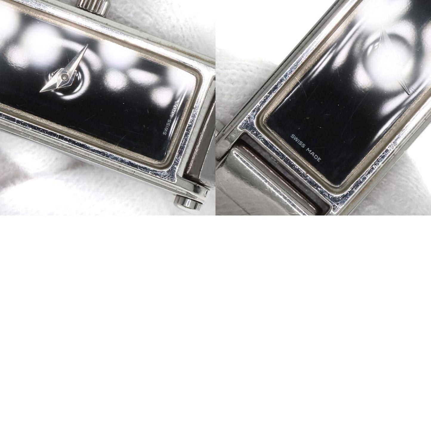 Gucci 1500L Square Face Watch Stainless Steel Ss