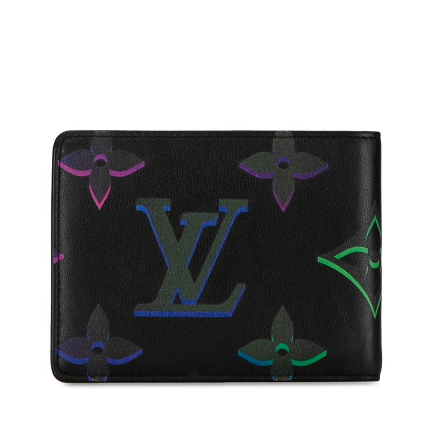 Louis Vuitton Monogram Spotlight Bi-Fold Wallet Compact M82297 Noir Black Leather