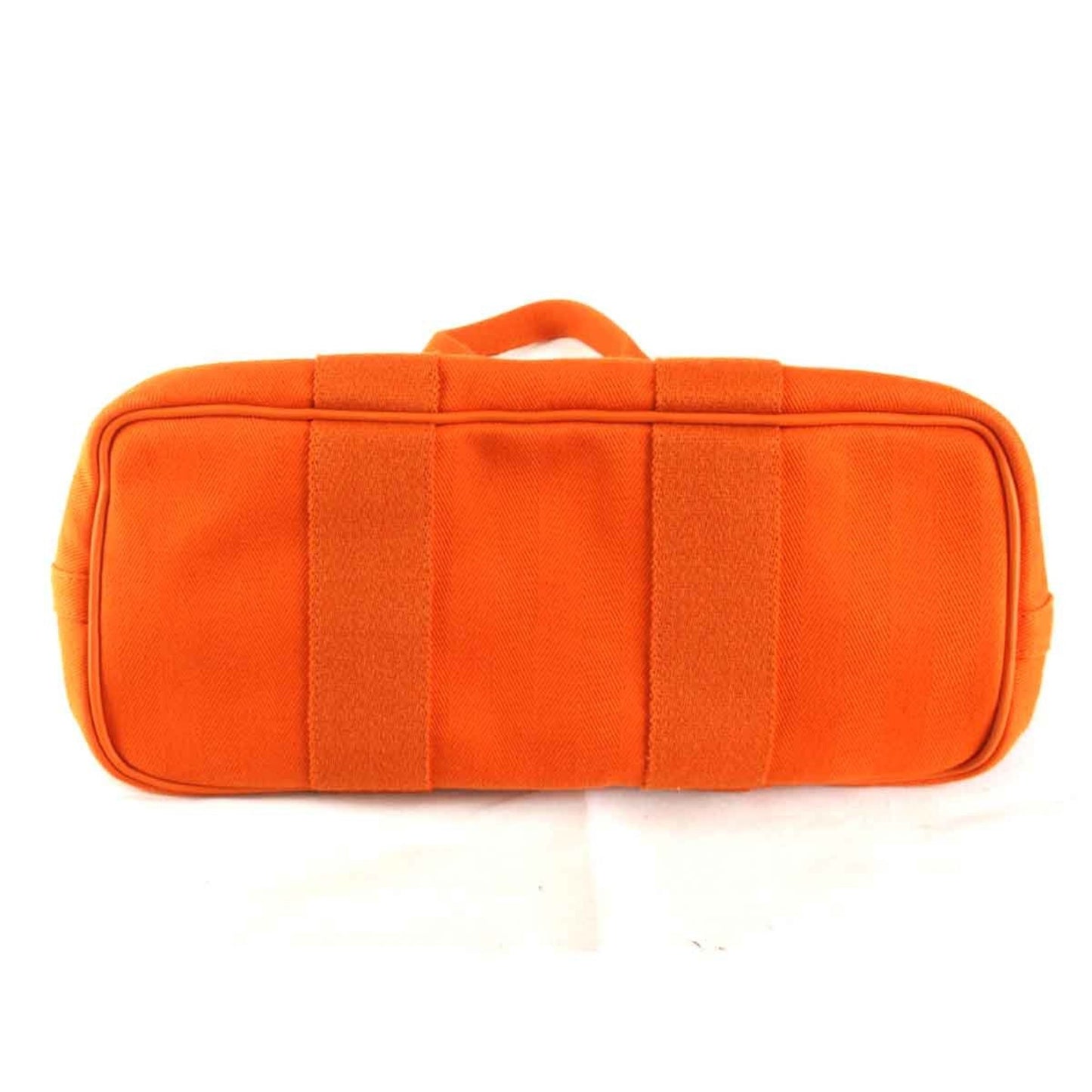 Hermes Valparaiso Pm ?P Engraved Handbag Leather/Canvas Orange