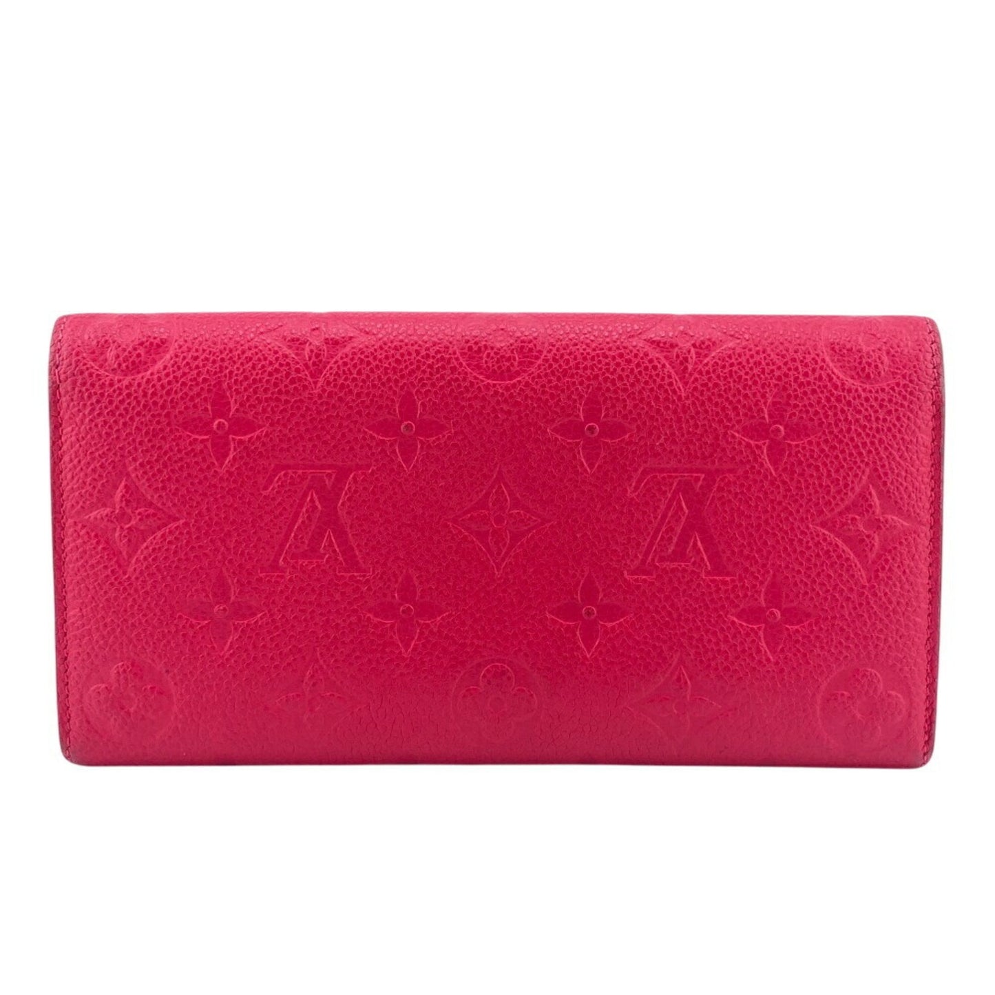 Louis Vuitton Louis Vuitton Wallet M62371 Portefeuille Emily Monogram Empreinte Long Pink