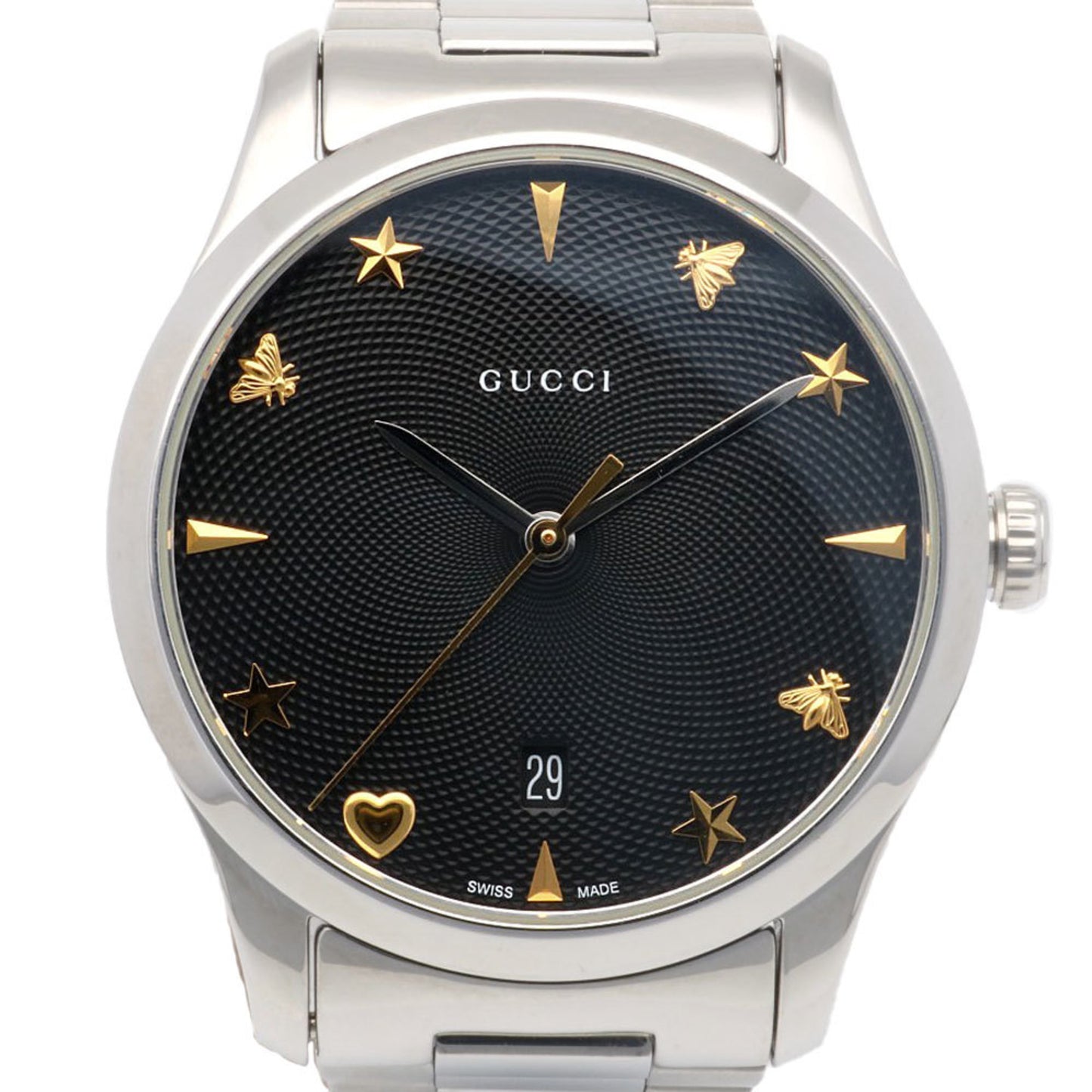 Gucci G Timeless Watch Stainless Steel 126.4 Quartz