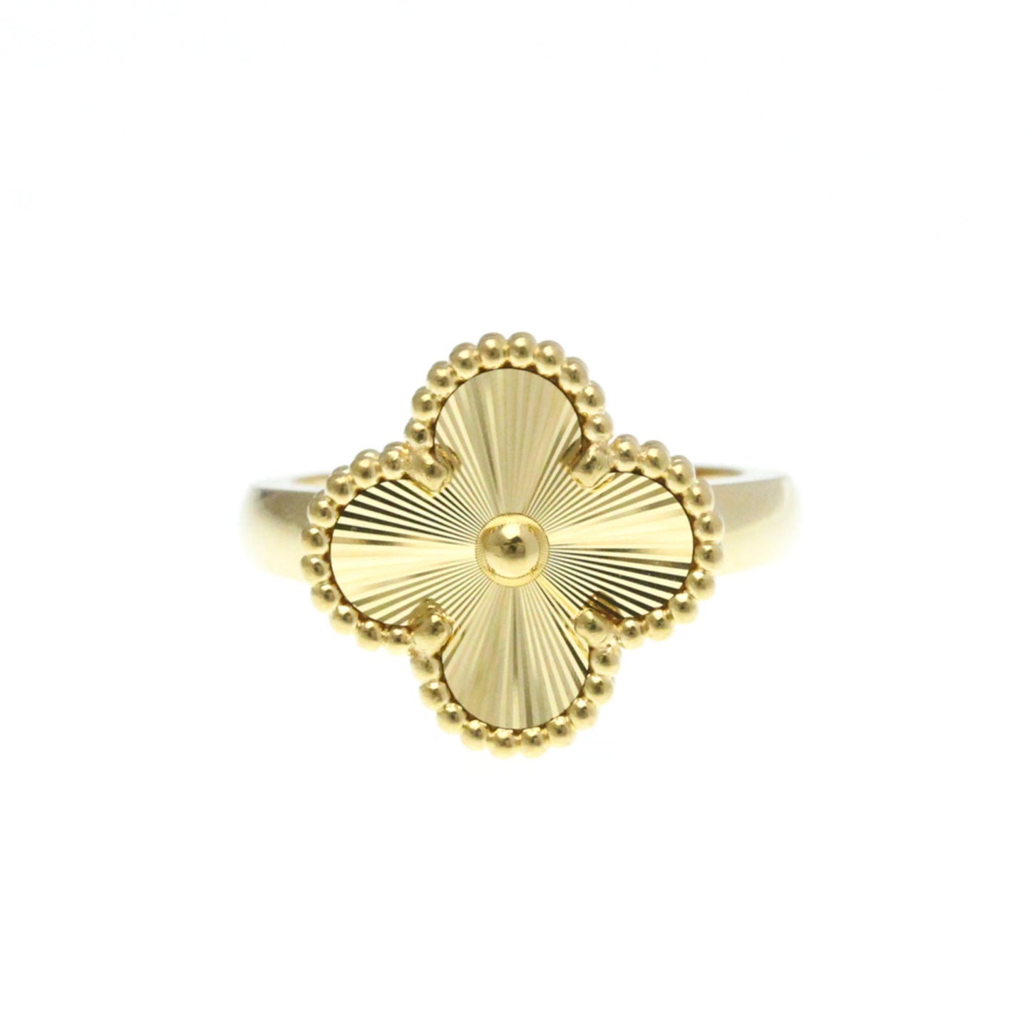 Van Cleef & Arpels Vintage Alhambra Ring Yellow Gold (18K) Fashion No Stone Band Ring Gold