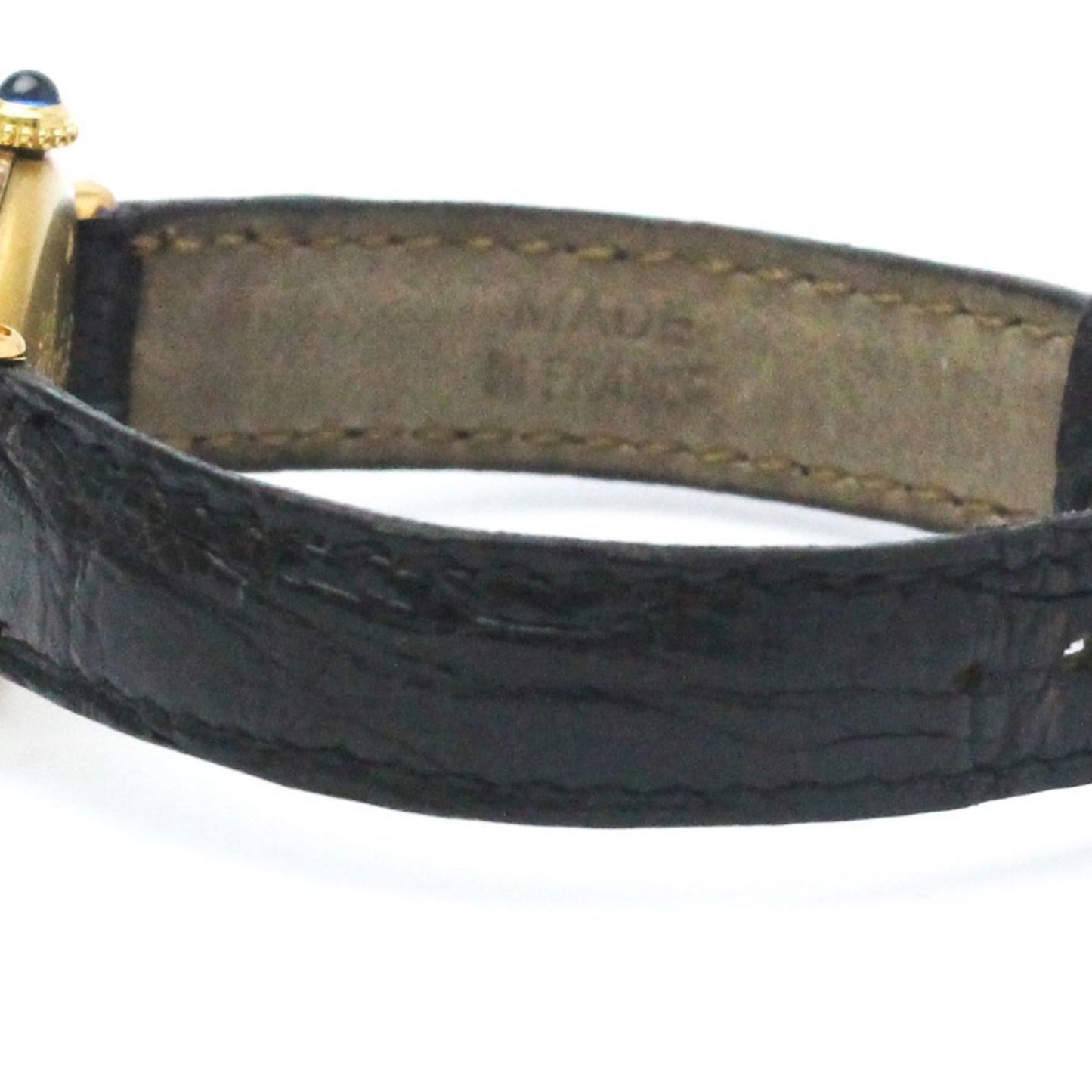 Cartier Must Colisee Gold Plated Leather Quartz
