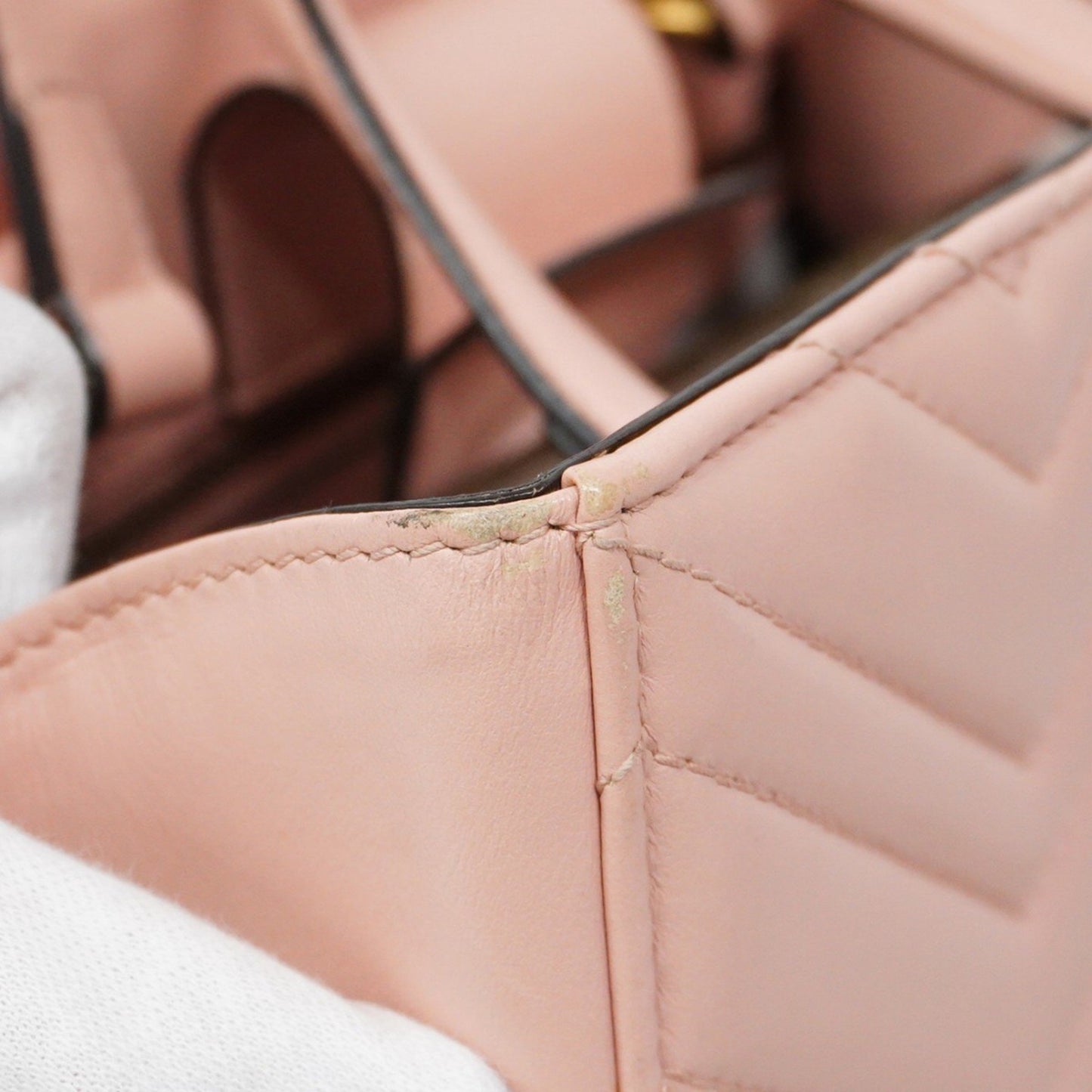 Gucci Gg Marmont Handbag 448054 In Pink Leather