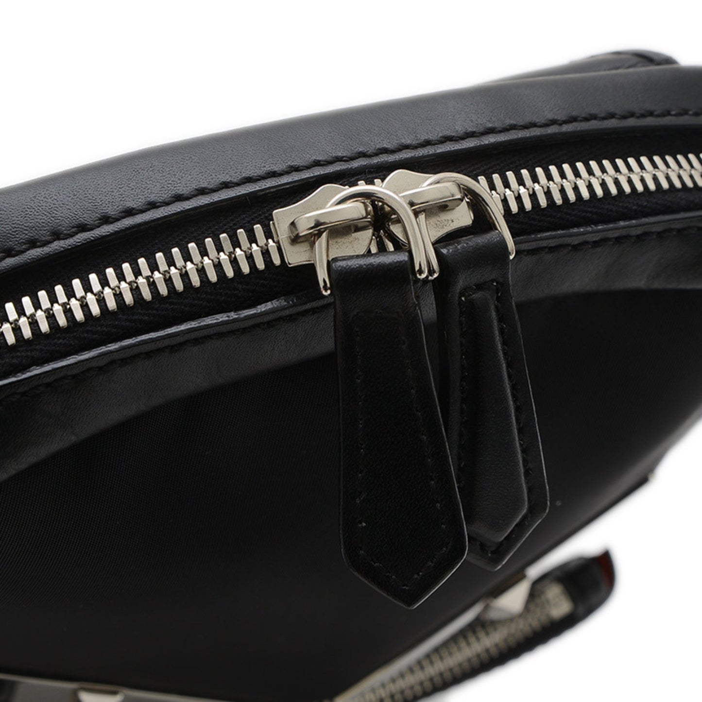 Fendi Monster Body Bag Nylon Leather Black 7Vz033