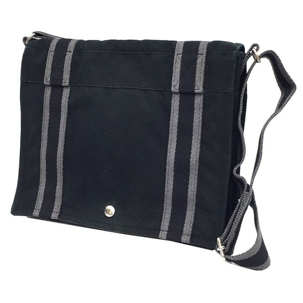 Hermes Hermes Foule Toubasas Pm Shoulder Bag Black Canvas