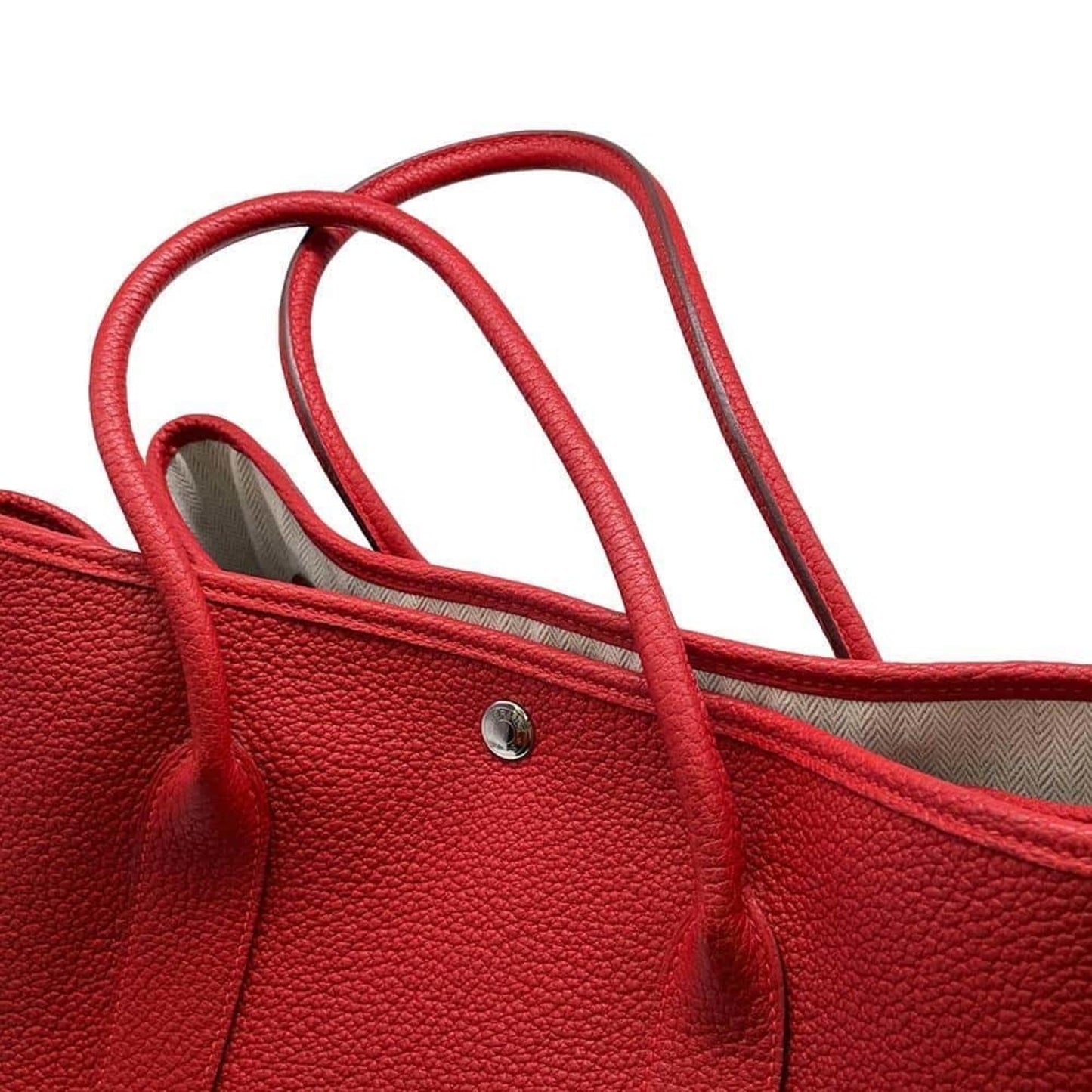 Hermes Tote Bag Garden Pm Rouge Cazac Negonda X Stamp