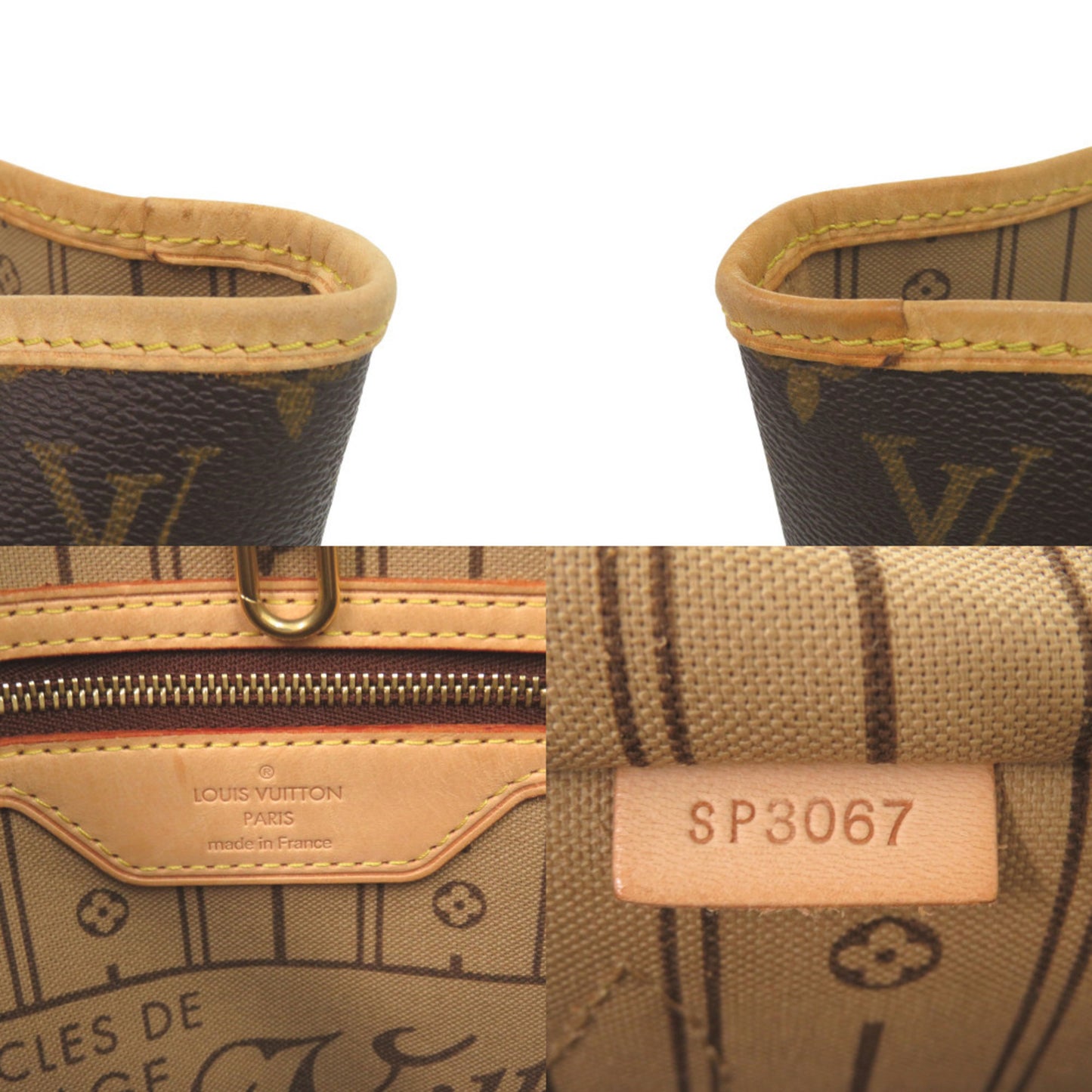 Louis Vuitton Neverfull Mm Monogram M40156 Tote Bag 0442 Louis Vuitton