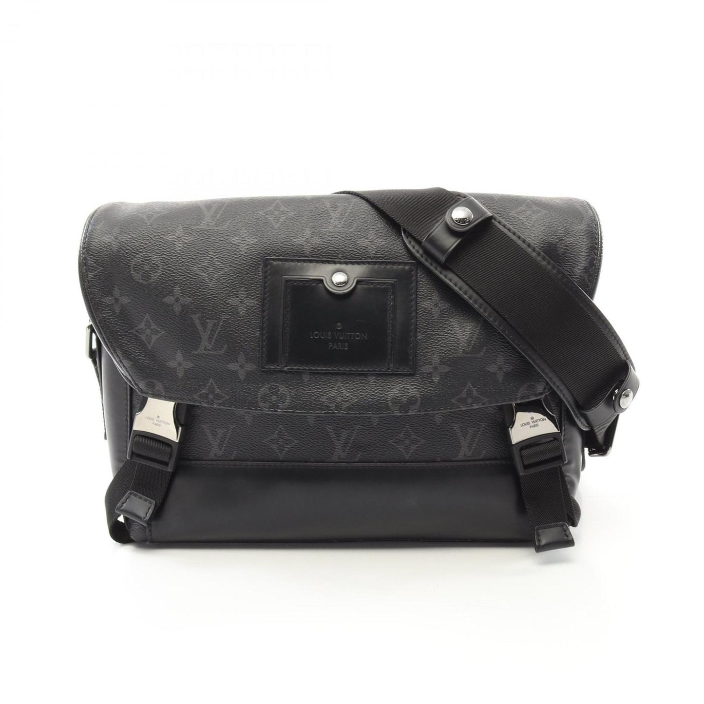 Louis Vuitton Voyage Pm Shoulder Bag Coated Canvas Leather Monogram Eclipse
