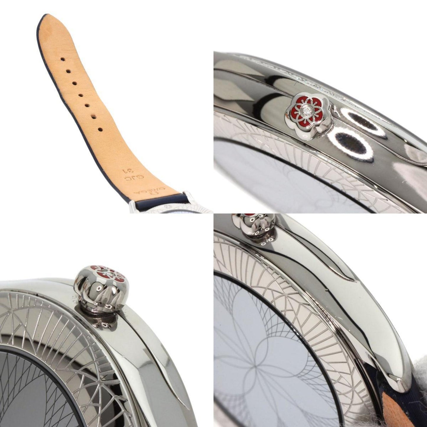 Omega 428.17.36.60.04.001 De Ville Tresor Watch Stainless Steel Satin X Leather