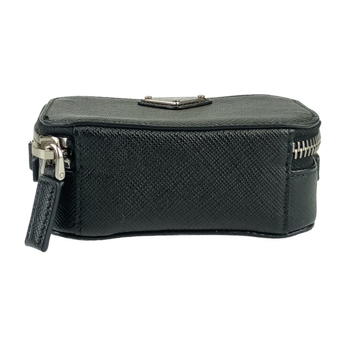 Prada Prada Shoulder Pouch Saffiano Mini 2Tt105 Black Leather