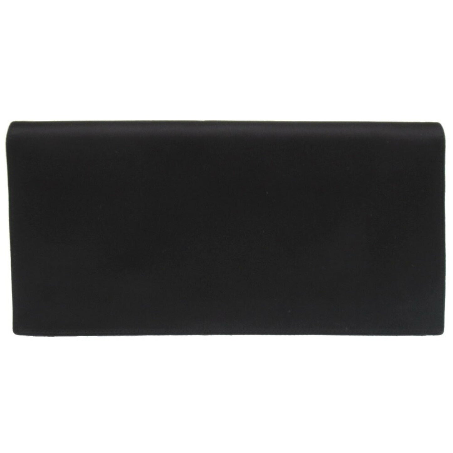 Hermes Fako Satin Black ?K Stamped Clutch Bag 2065 Hermes