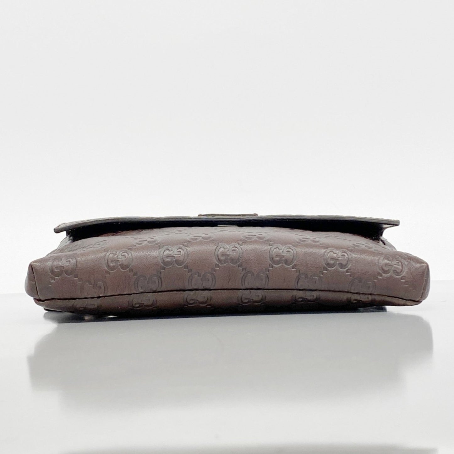 Gucci Waist Bag Guccissima 162916 Leather Brown