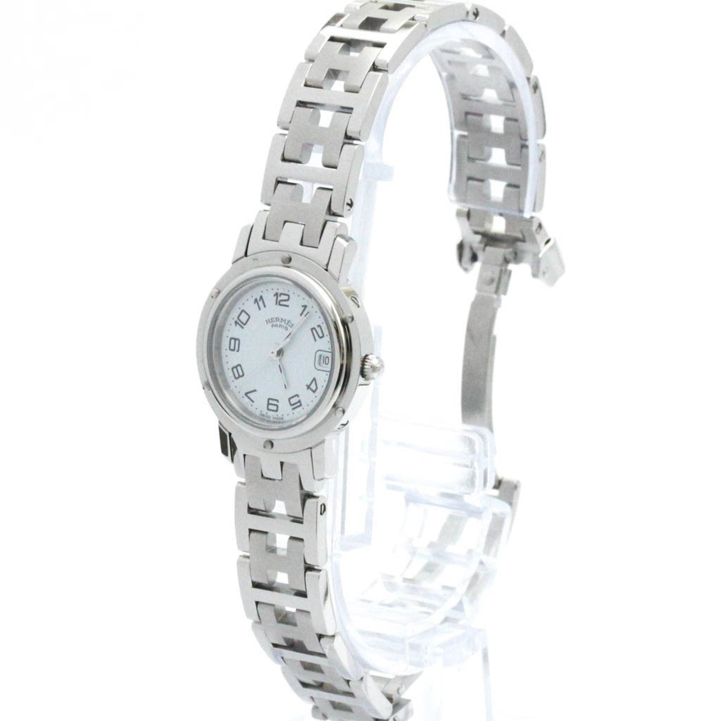 Hermes Clipper Quartz Stainless Steel