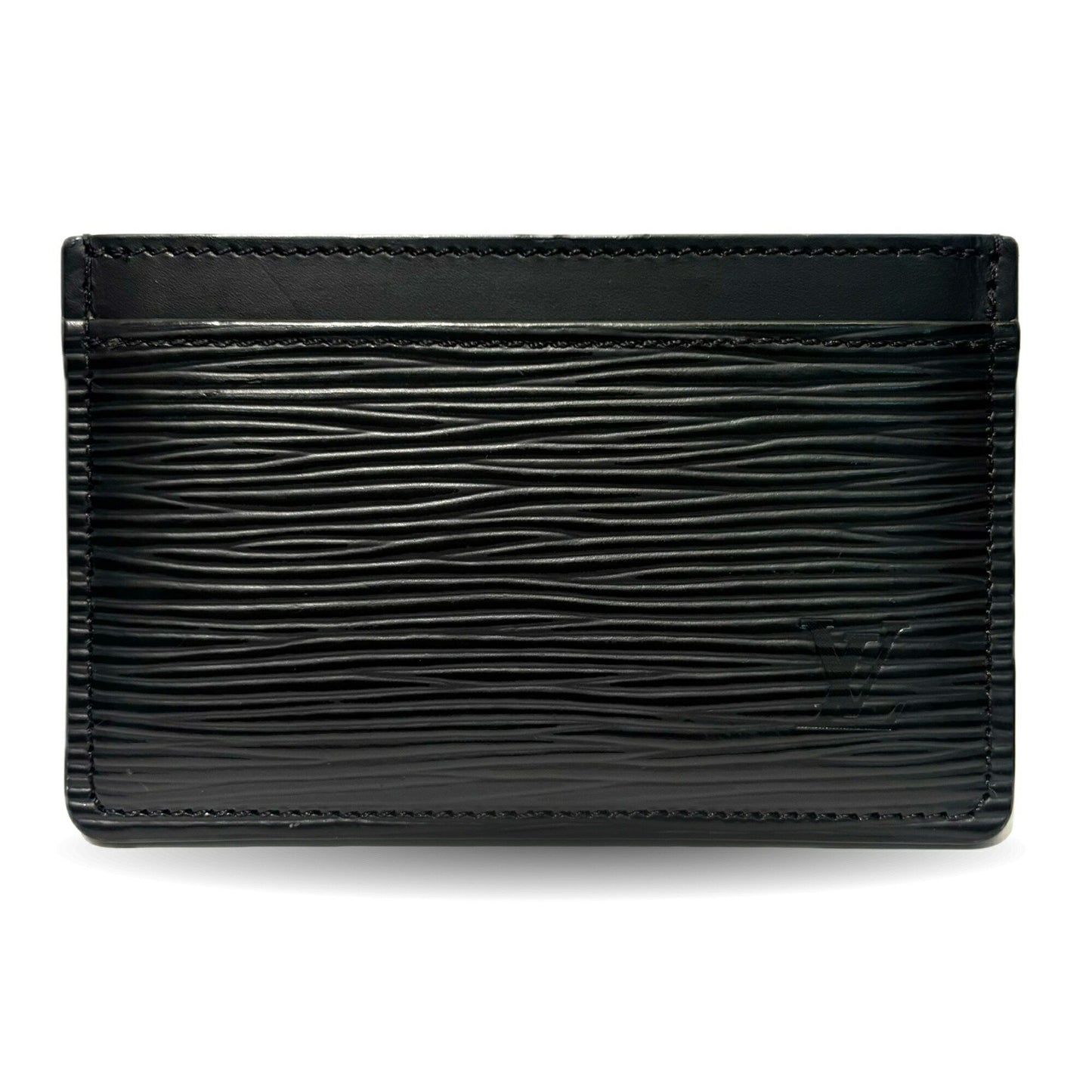 Louis Vuitton Porte Carte Sample Epi Business Card Holder/Card Case Pass Black Leather M63512 Louis