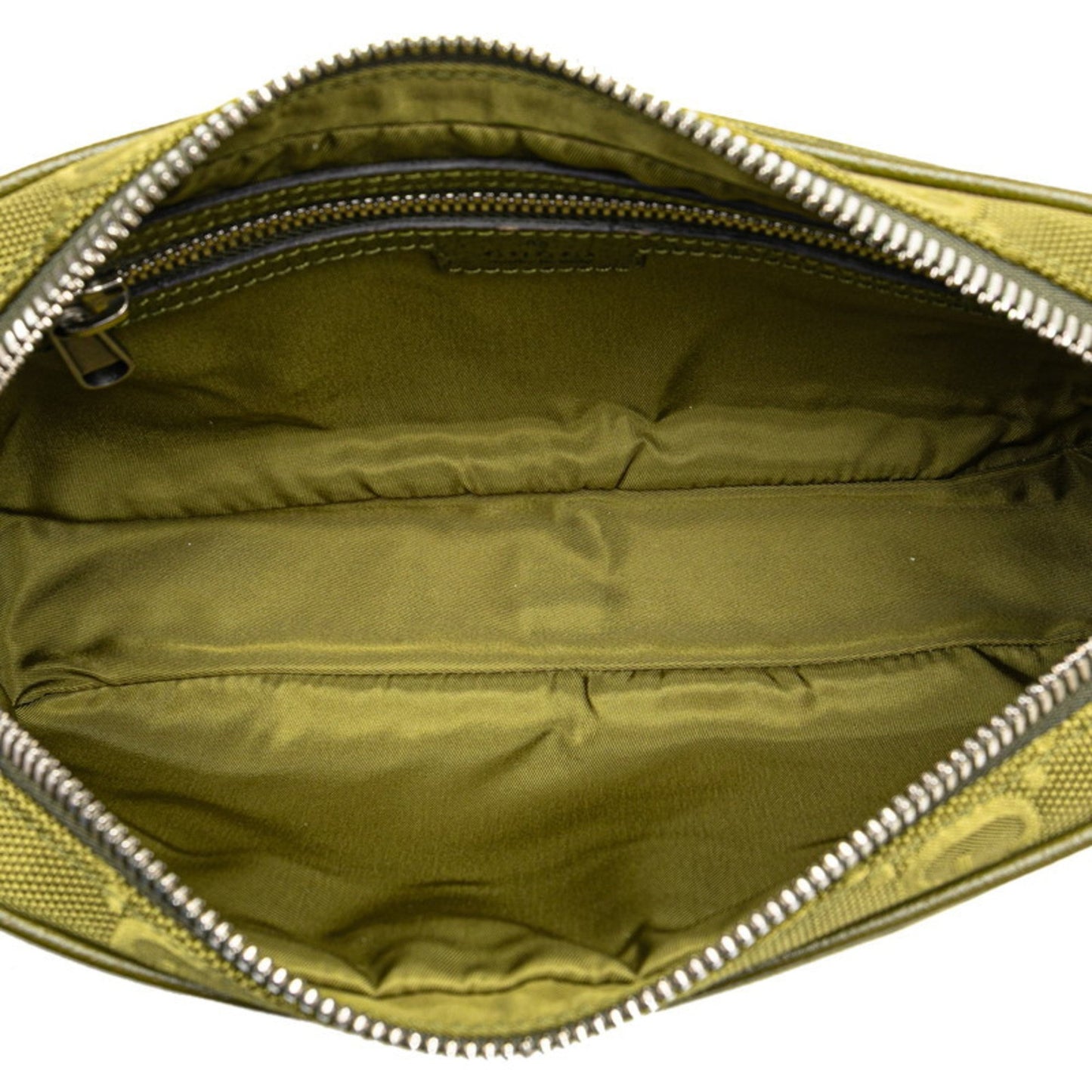 Gucci Gg Nylon Off The Grid Waist Bag/Body Bag 631341 Khaki Green Leather