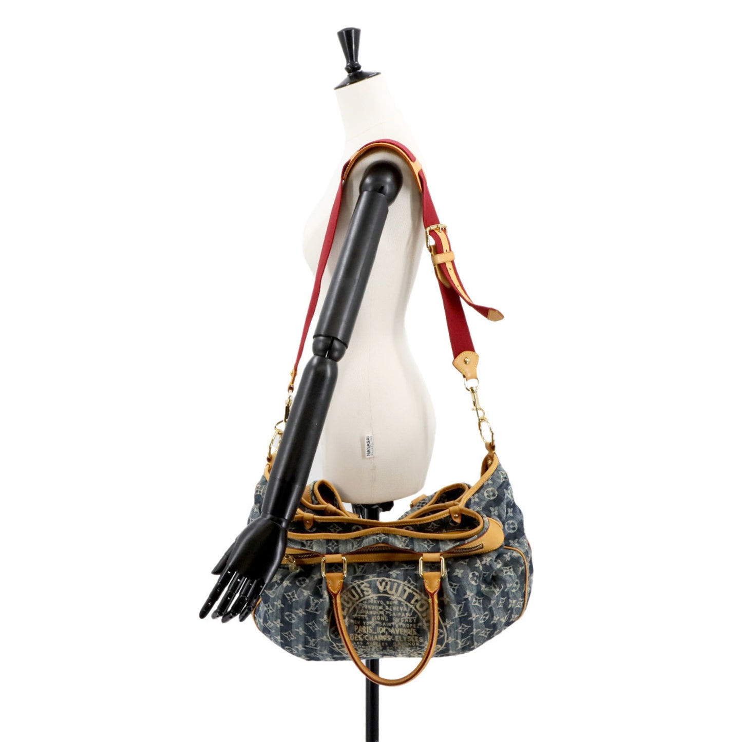 Louis Vuitton Monogram Denim Cabas Raye Gm 2-Way Hand/Shoulder Bag