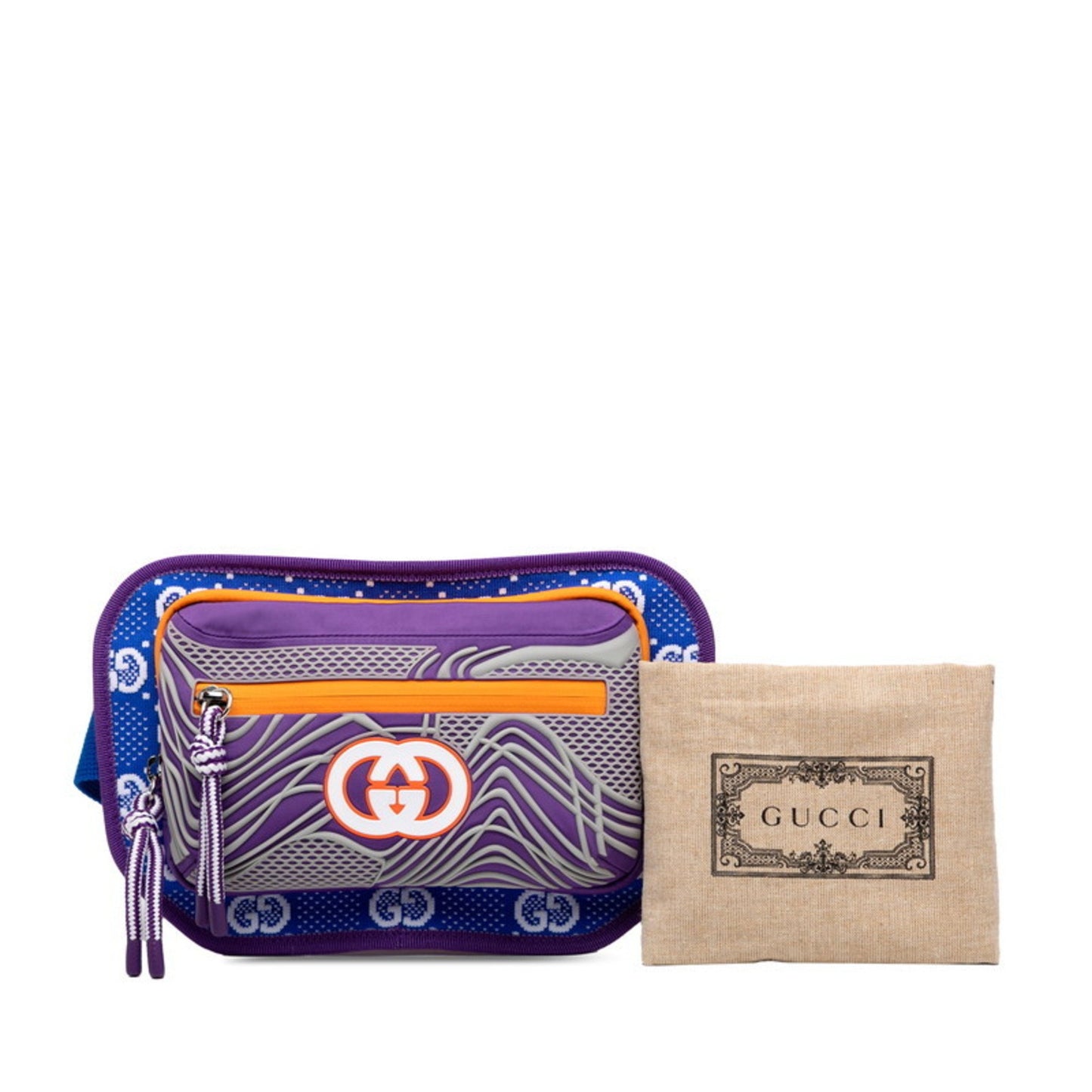 Gucci Gg Nylon Belt Bag/Body Bag 752102 Blue