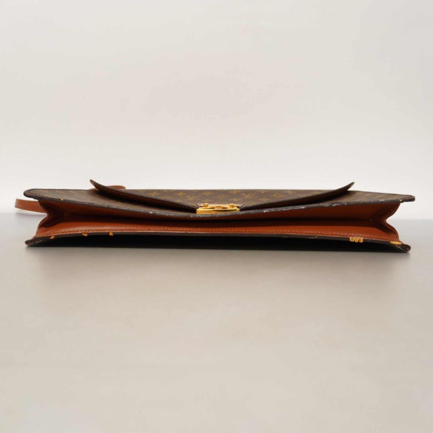 Louis Vuitton Monogram Porte-Document Bandouliere Handbag M53338 Brown