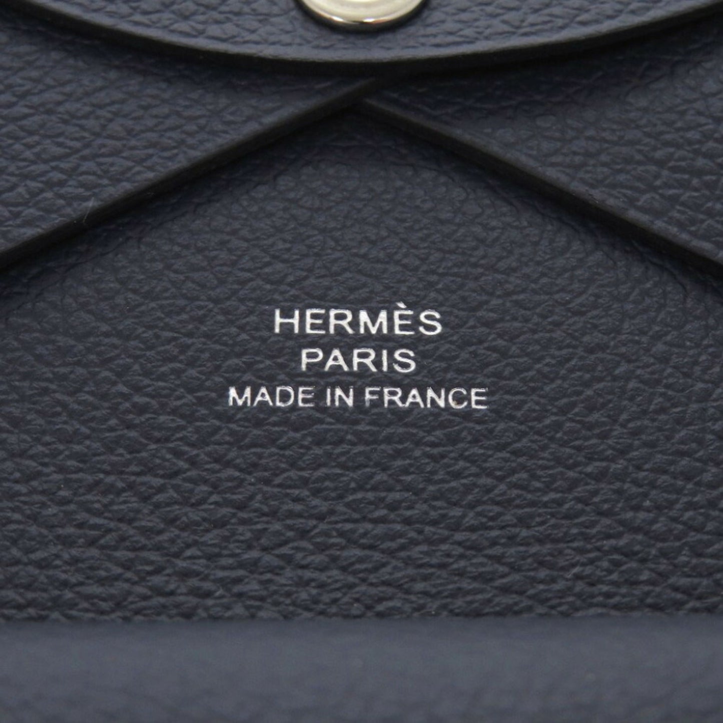 Hermes Calviduo Evercolor Bleu De Plus W Stamp (2024) Card Case Blue 1004Hermes