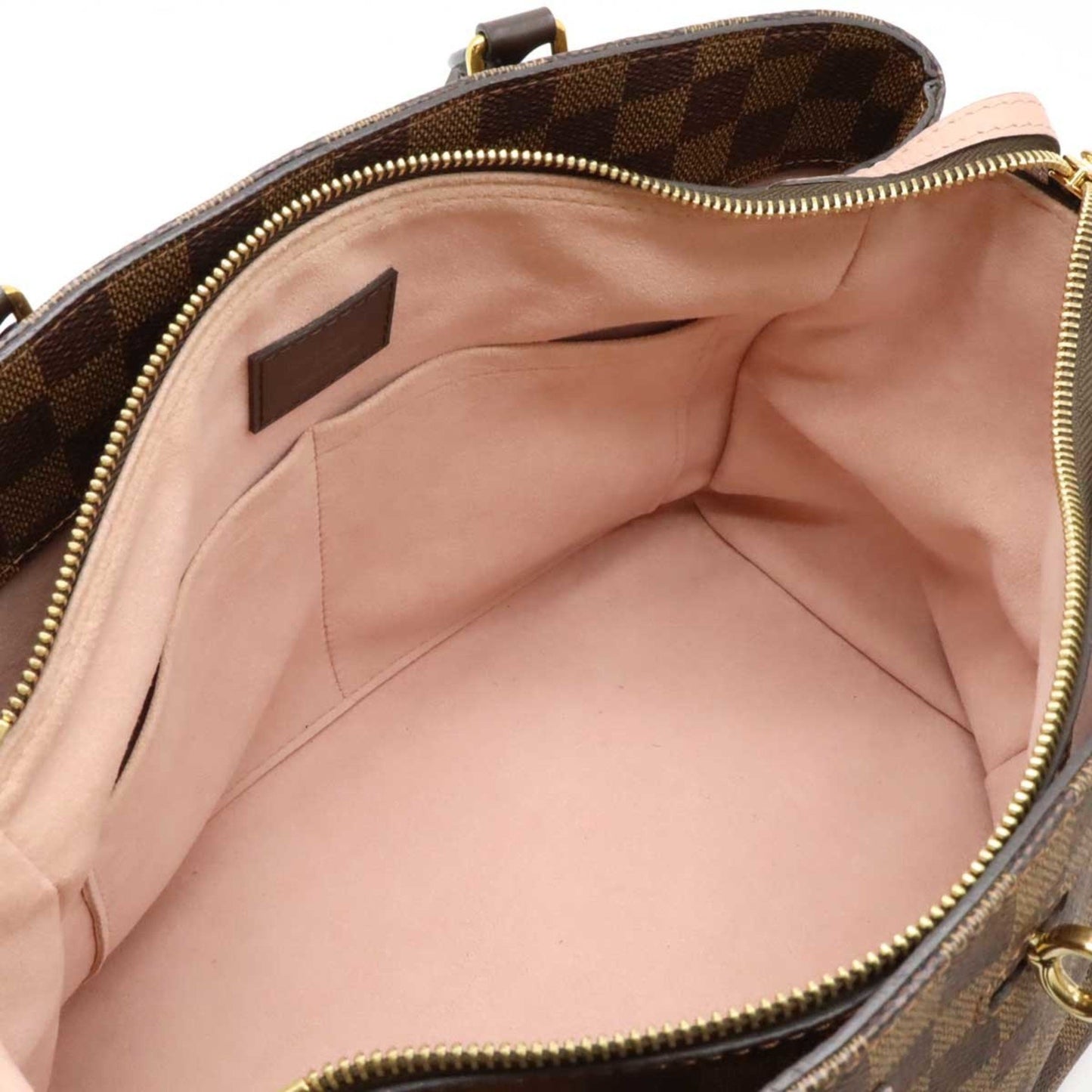 Louis Vuitton Damier Normandy Handbag Shoulder Bag Brown Magnolia Pink N41488