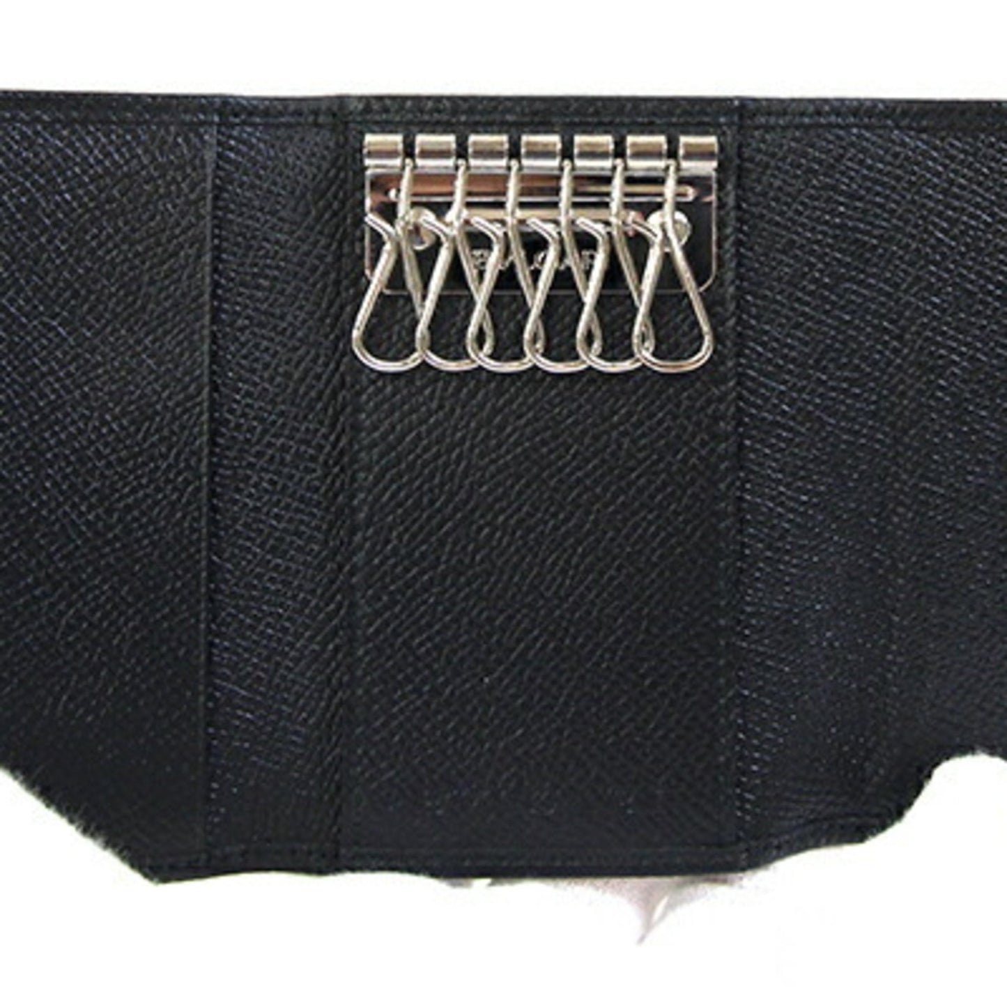 Bvlgari 6-Ring Key Case 20234 Black Leather